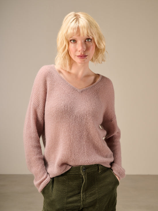 Strickpullover mit Wolle