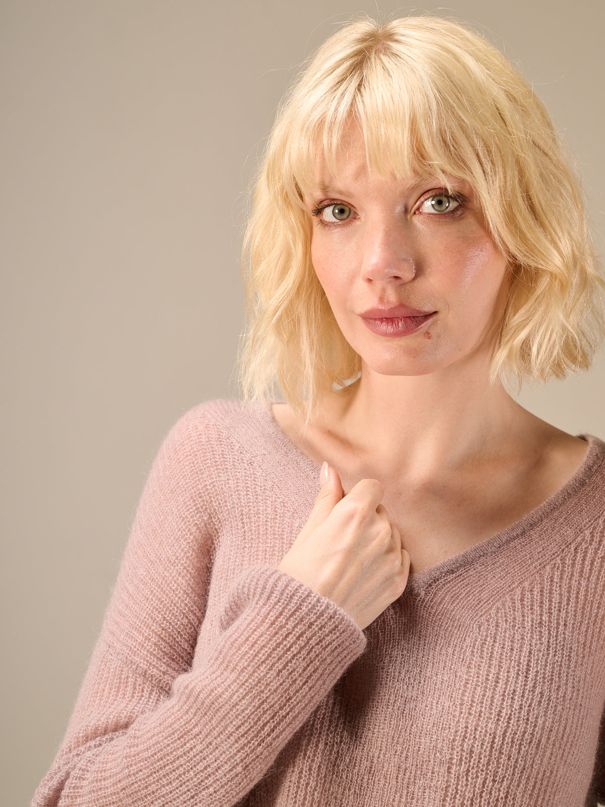 Strickpullover mit Wolle