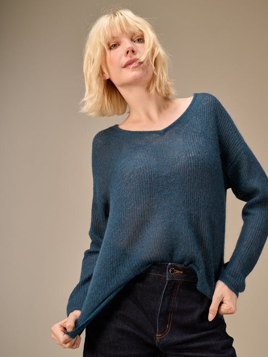 Strickpullover mit Wolle