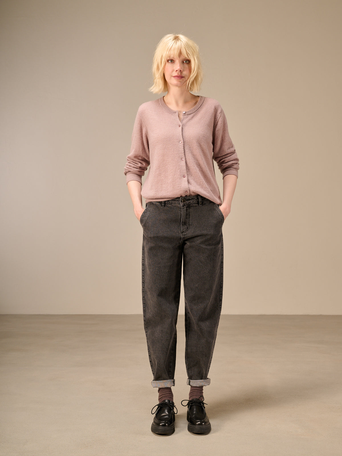 Giacca in maglia con chiusura con bottoni