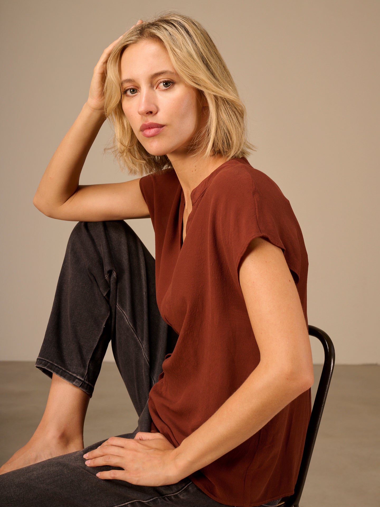 Plain blouse
