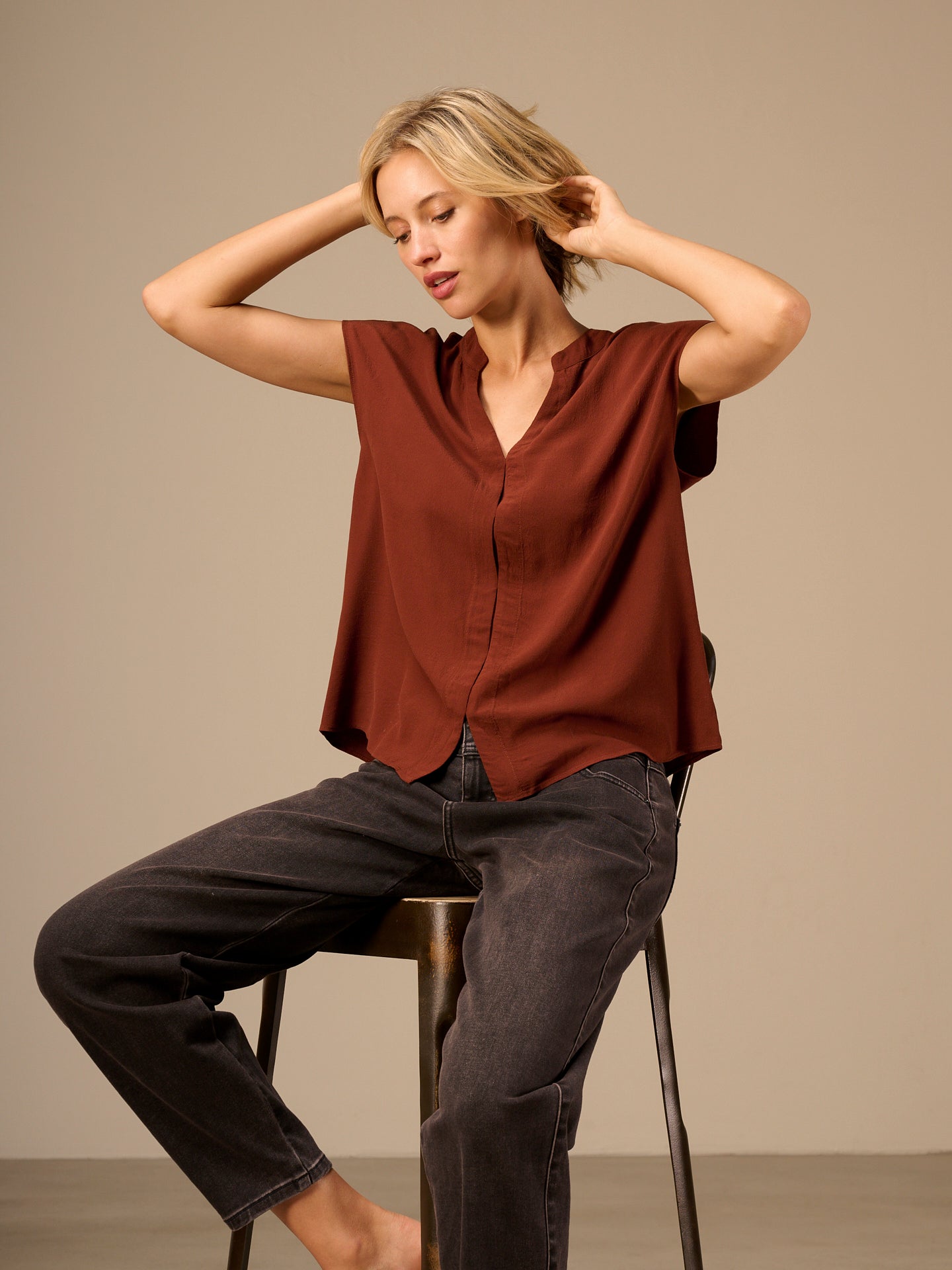 Plain blouse