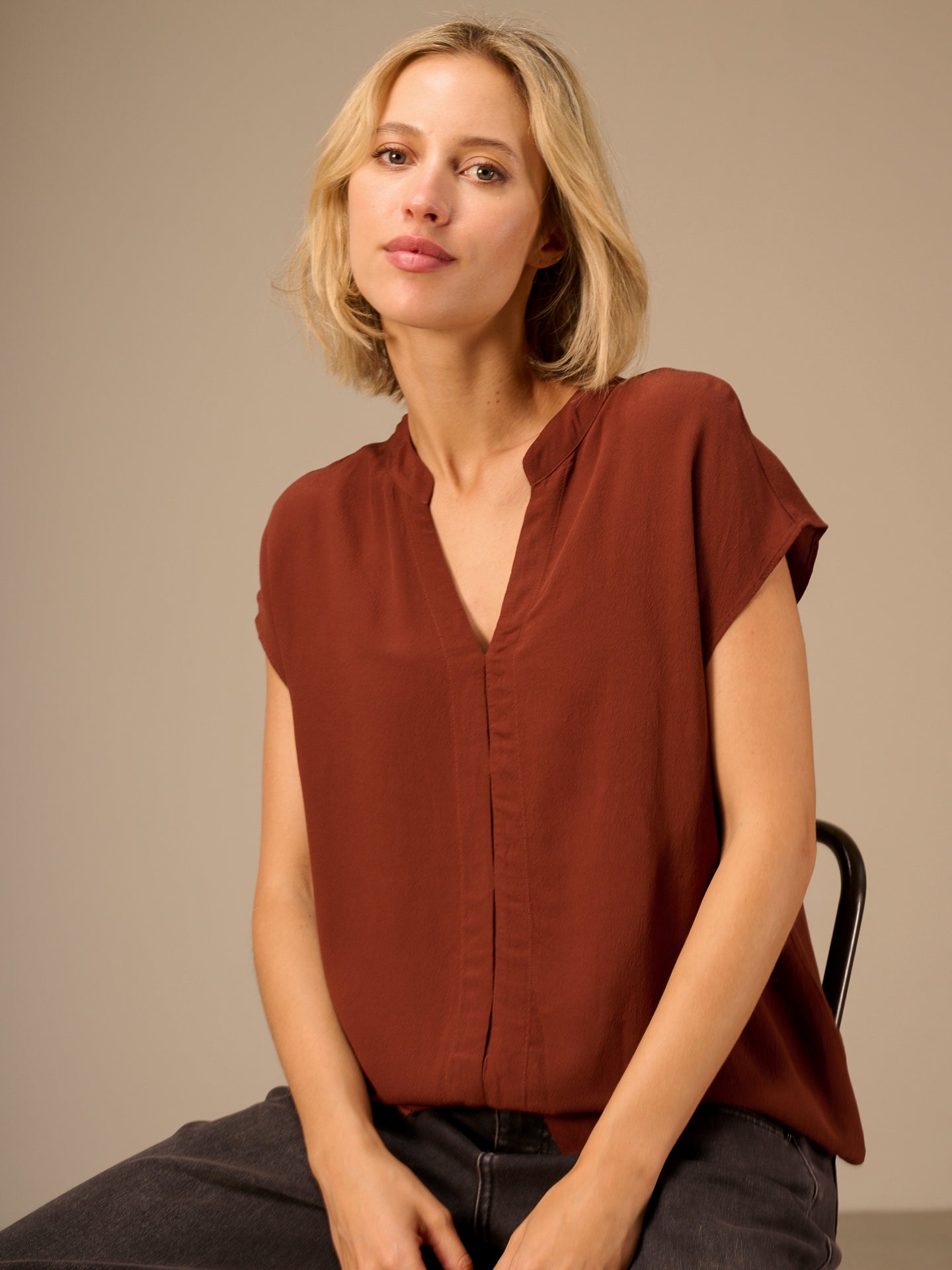 Plain blouse