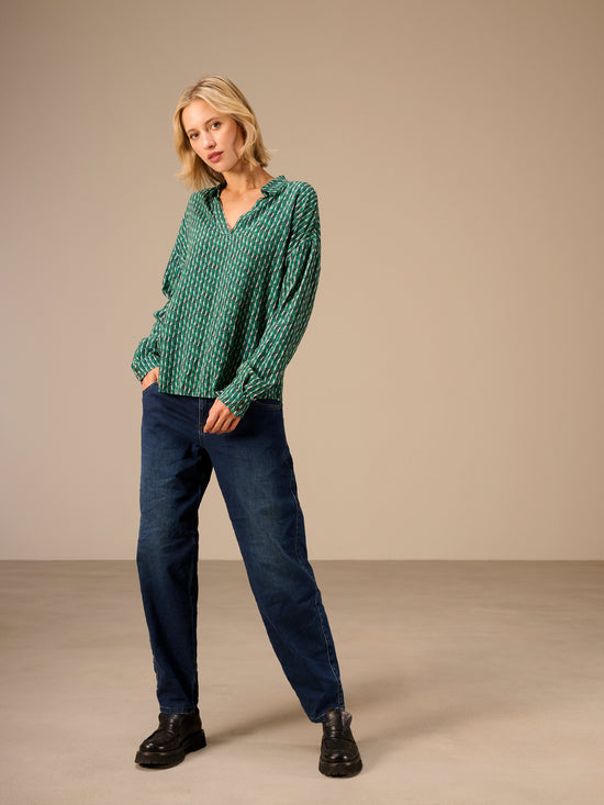 blouse à manches 3/4