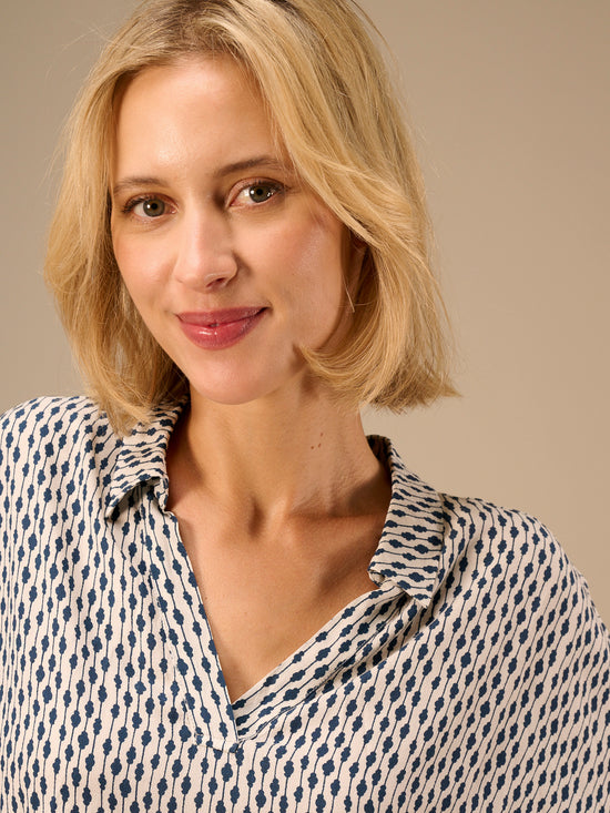 blouse à manches 3/4