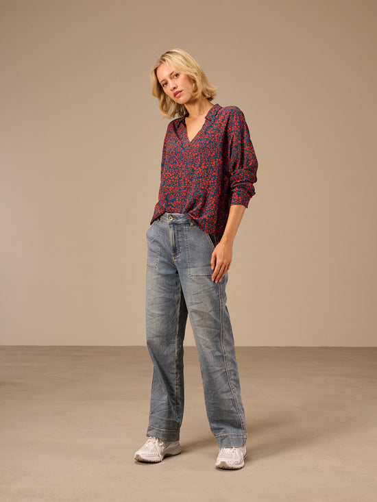 blouse à manches 3/4