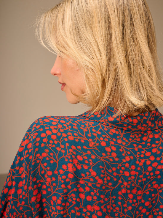 blouse à manches 3/4