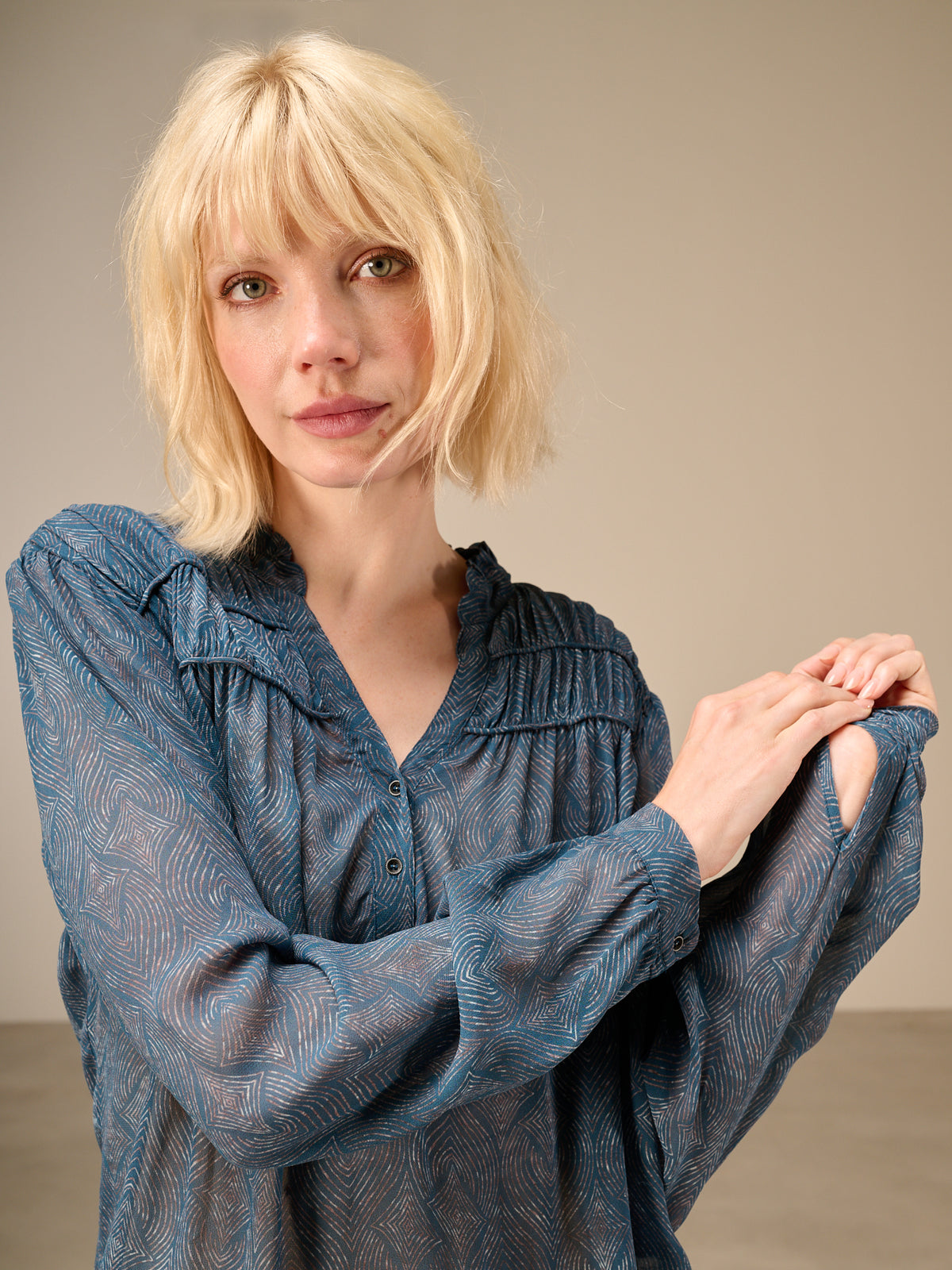 Bluse mit Rüschendetail