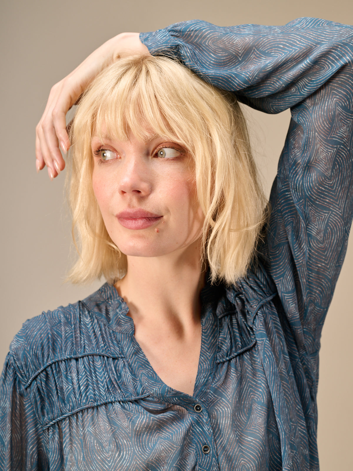 Bluse mit Rüschendetail