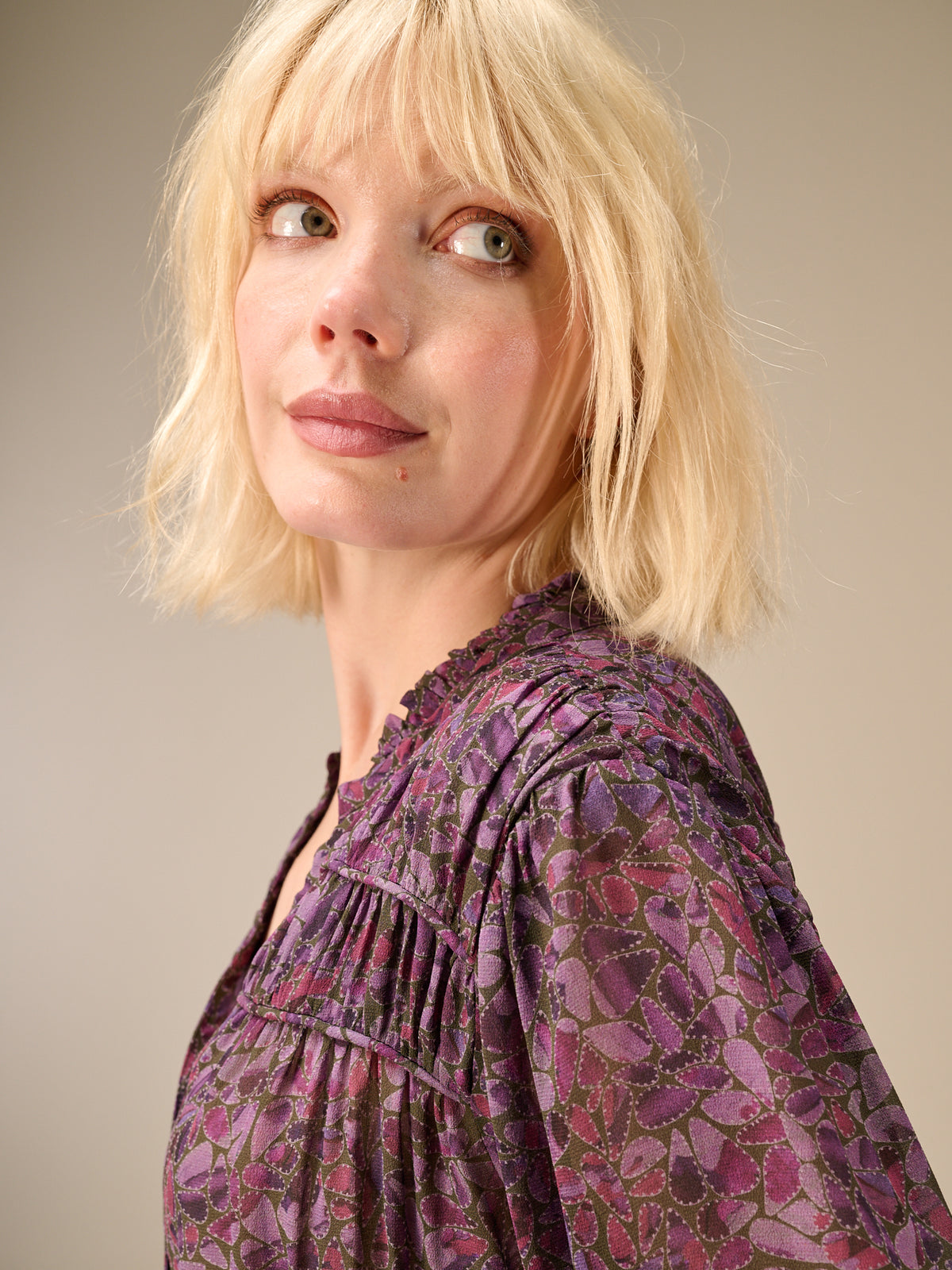 Bluse mit Rüschendetail
