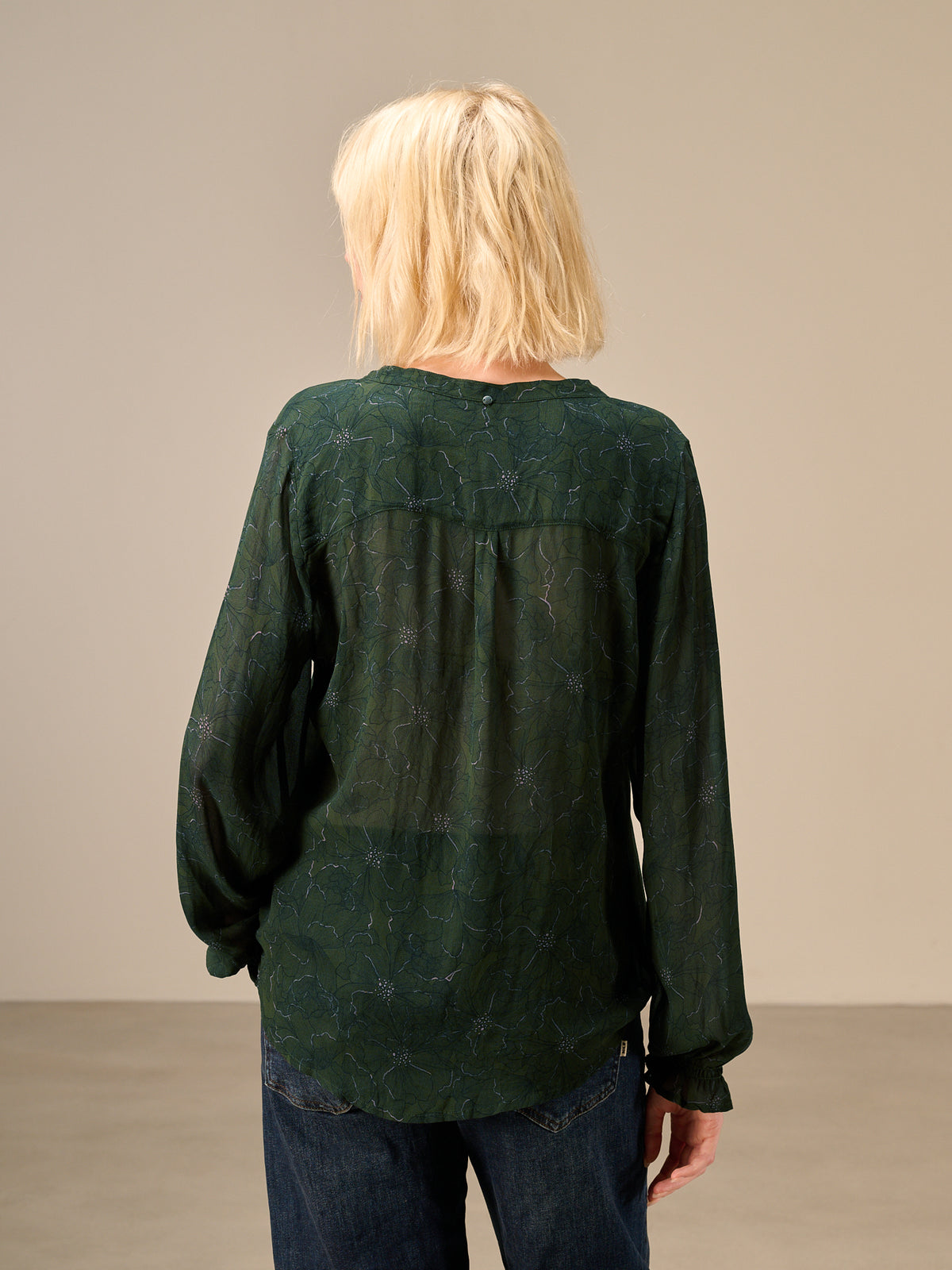 V-neck blouse