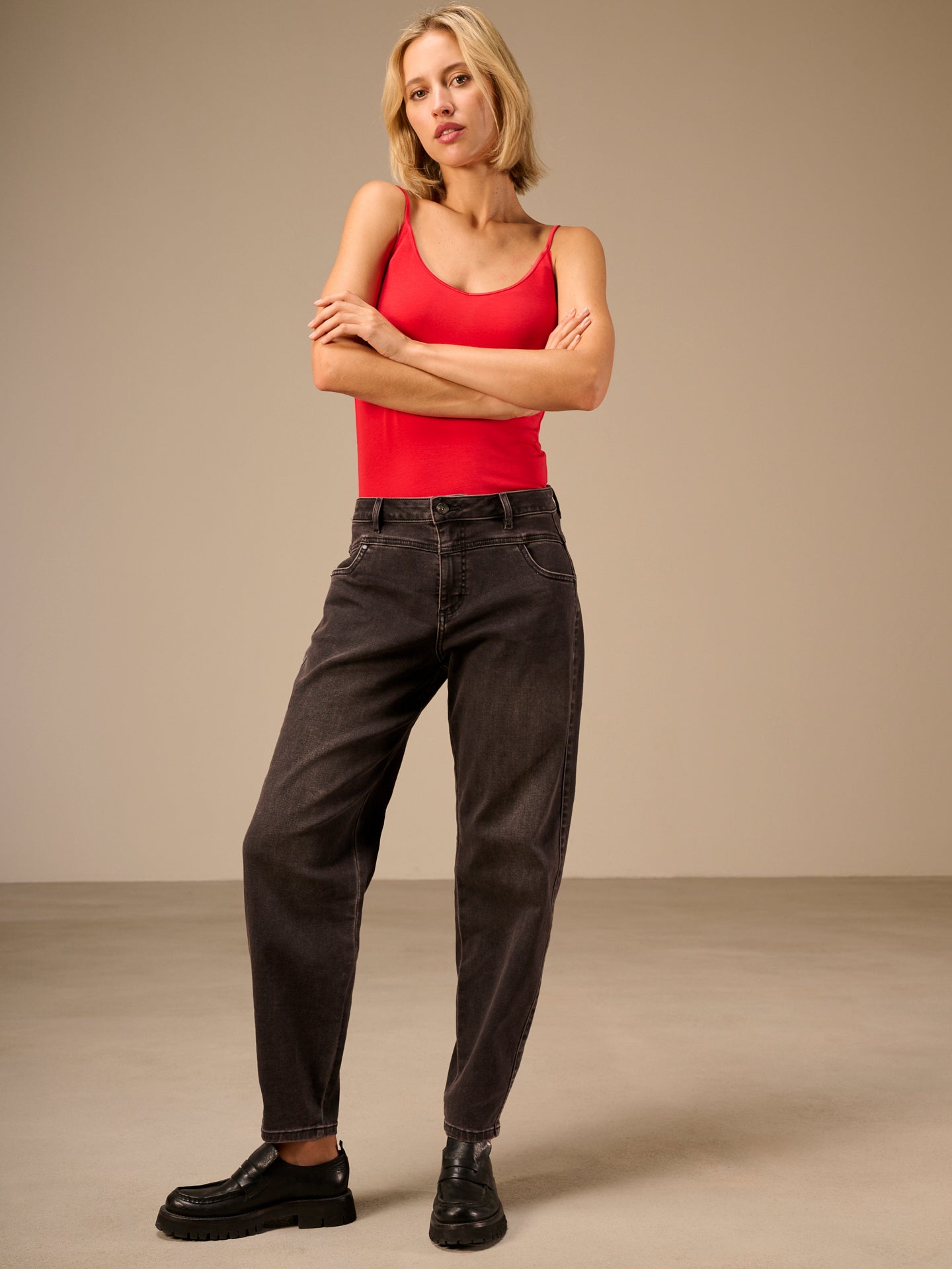 Jeans barrel fit