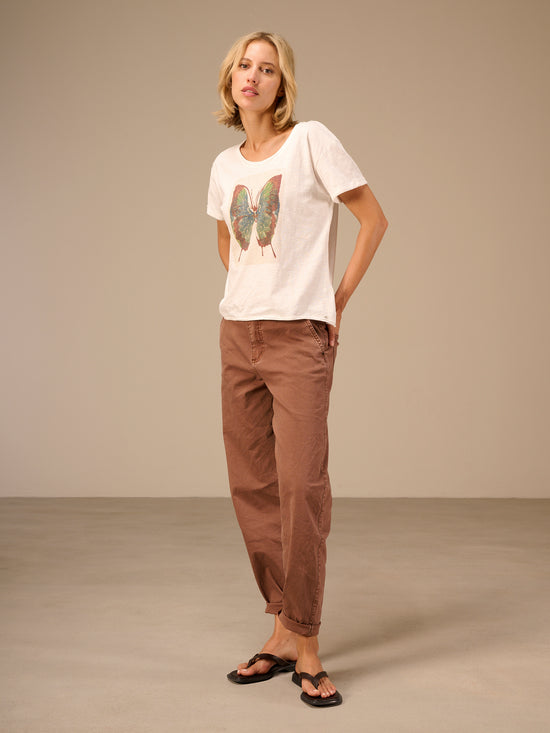 Barrel-leg trousers