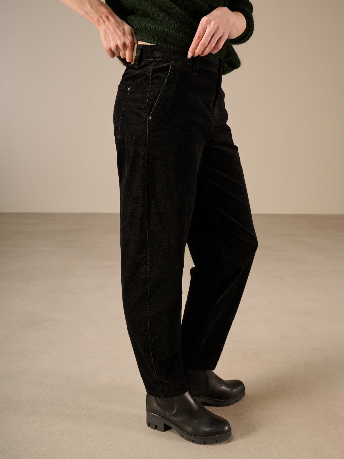 Pantaloni barrel fit
