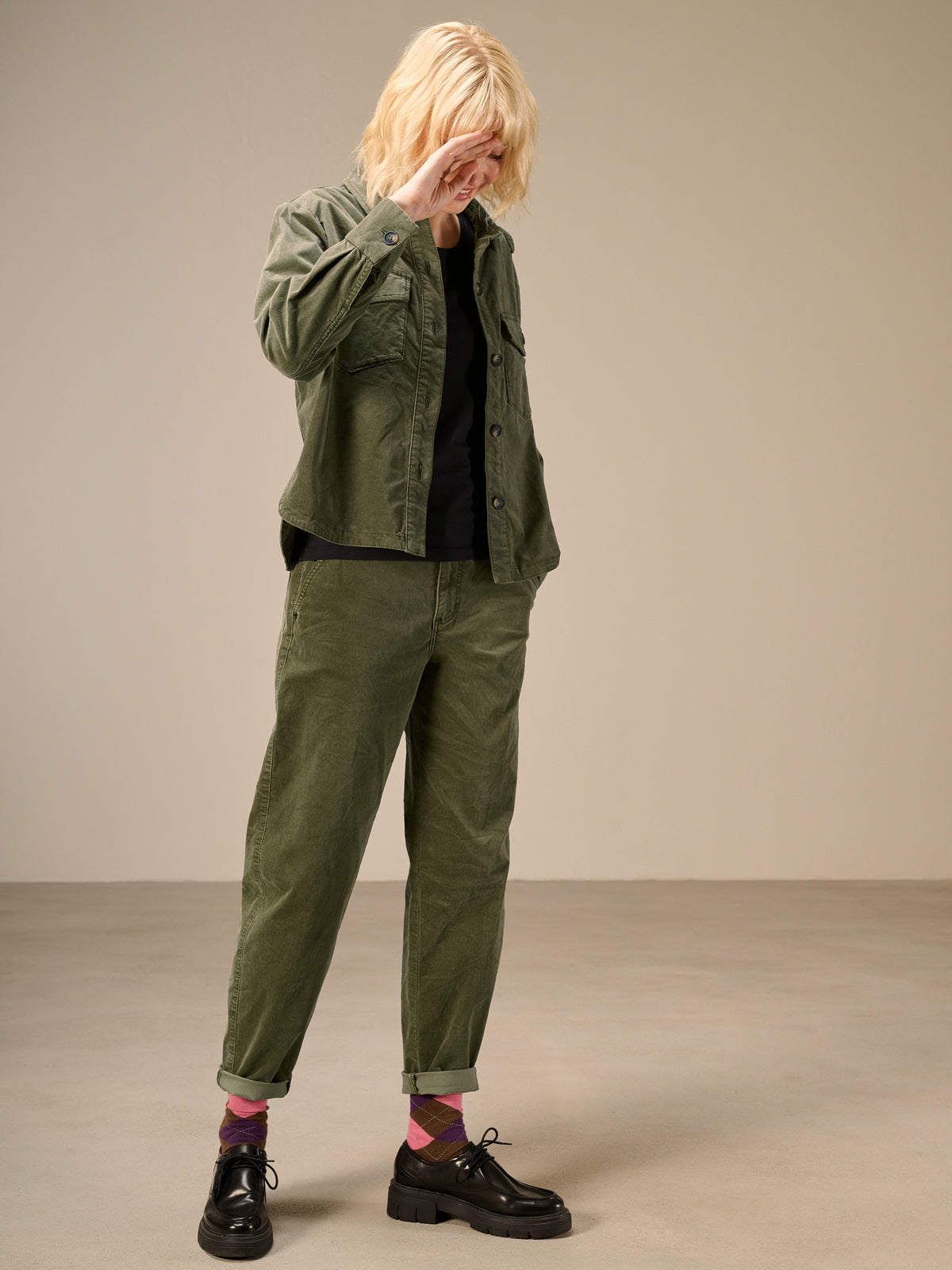 Pantaloni barrel fit