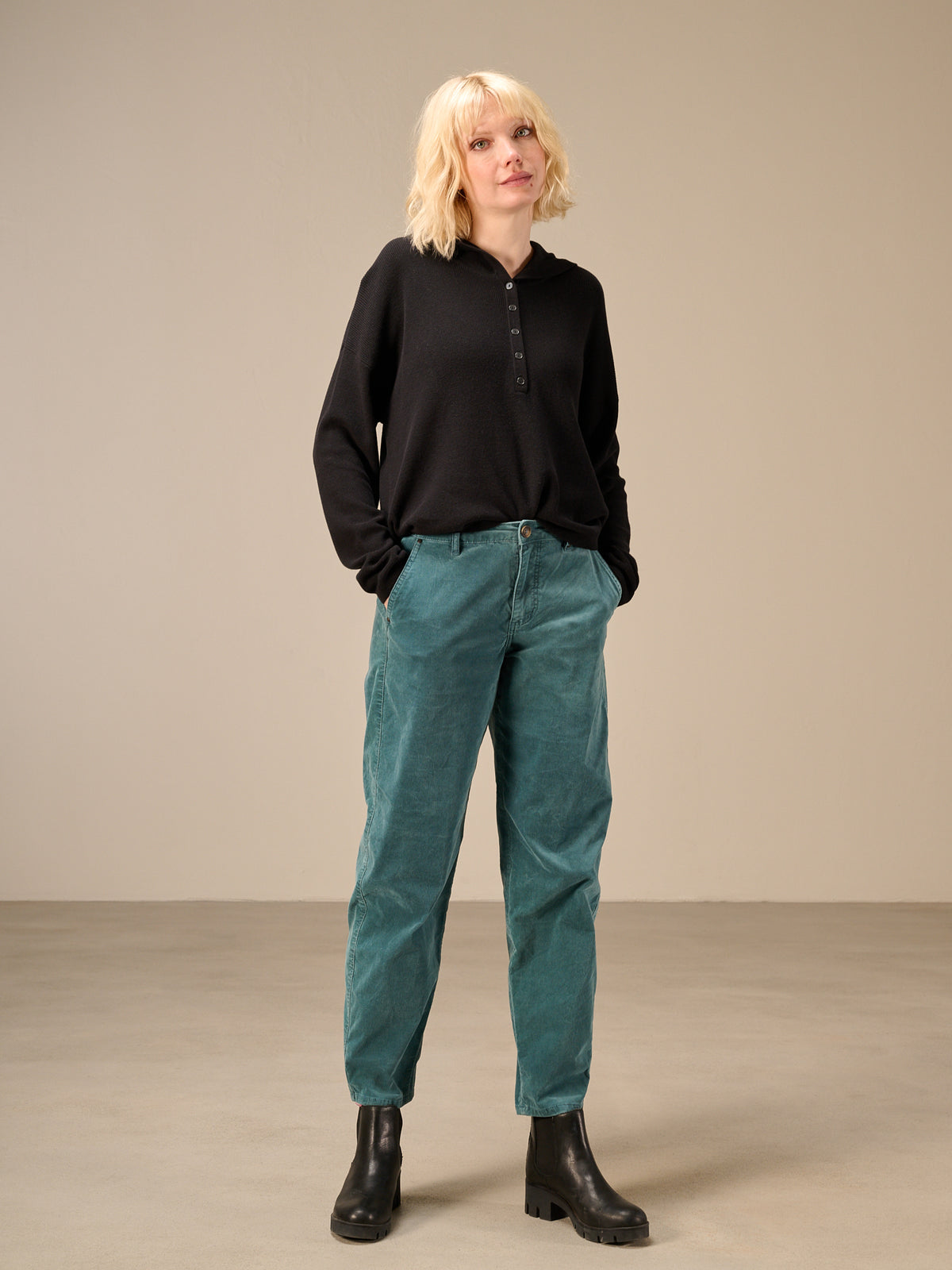Pantaloni barrel fit