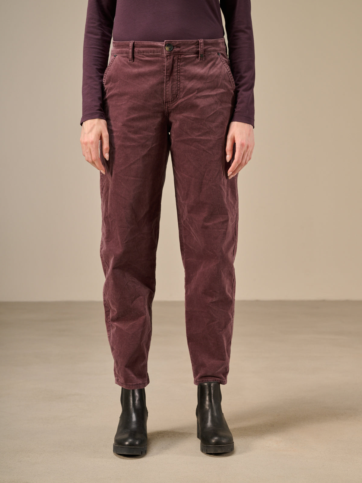 Pantaloni barrel fit