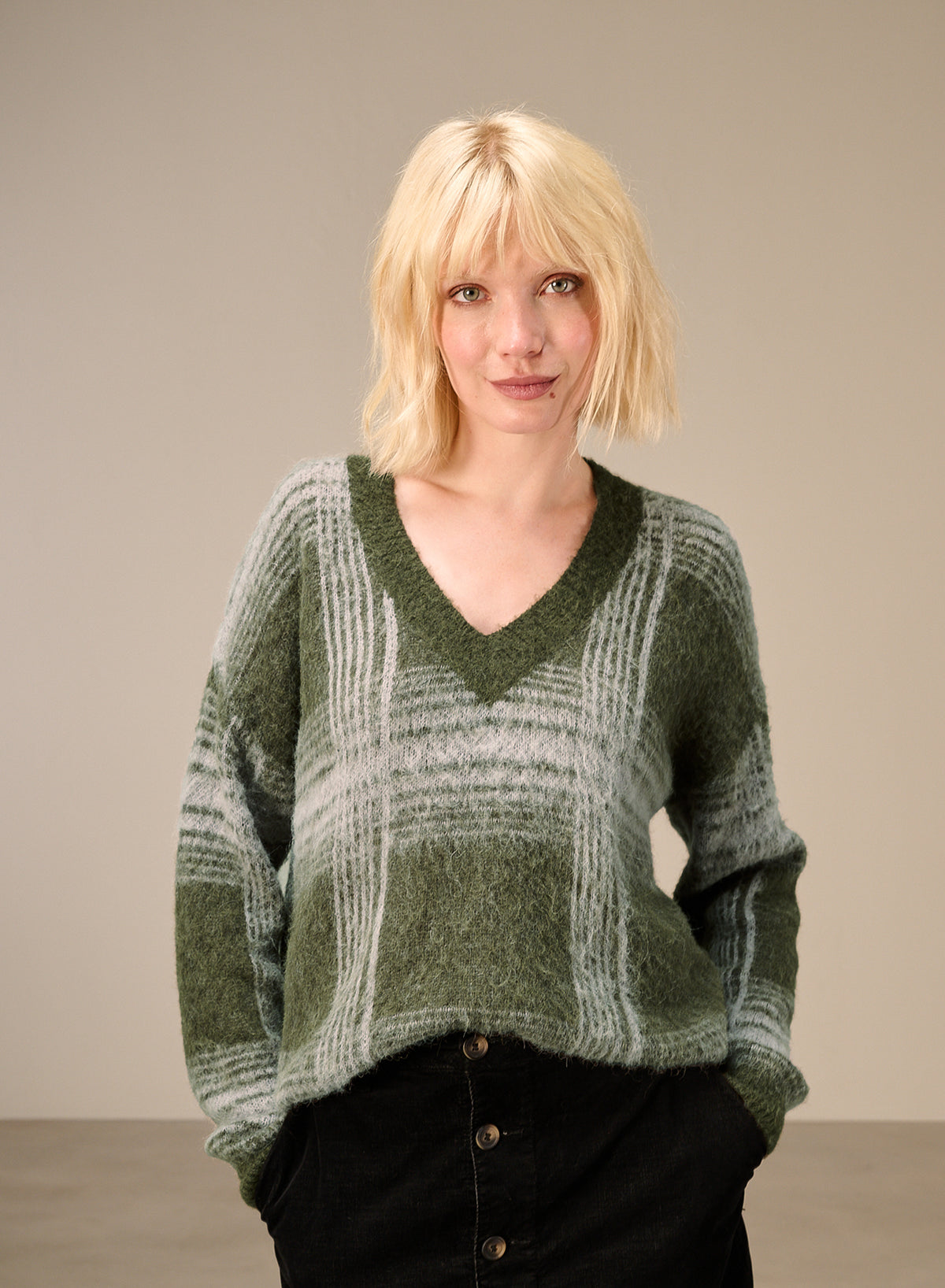 Maglione in maglia misto lana