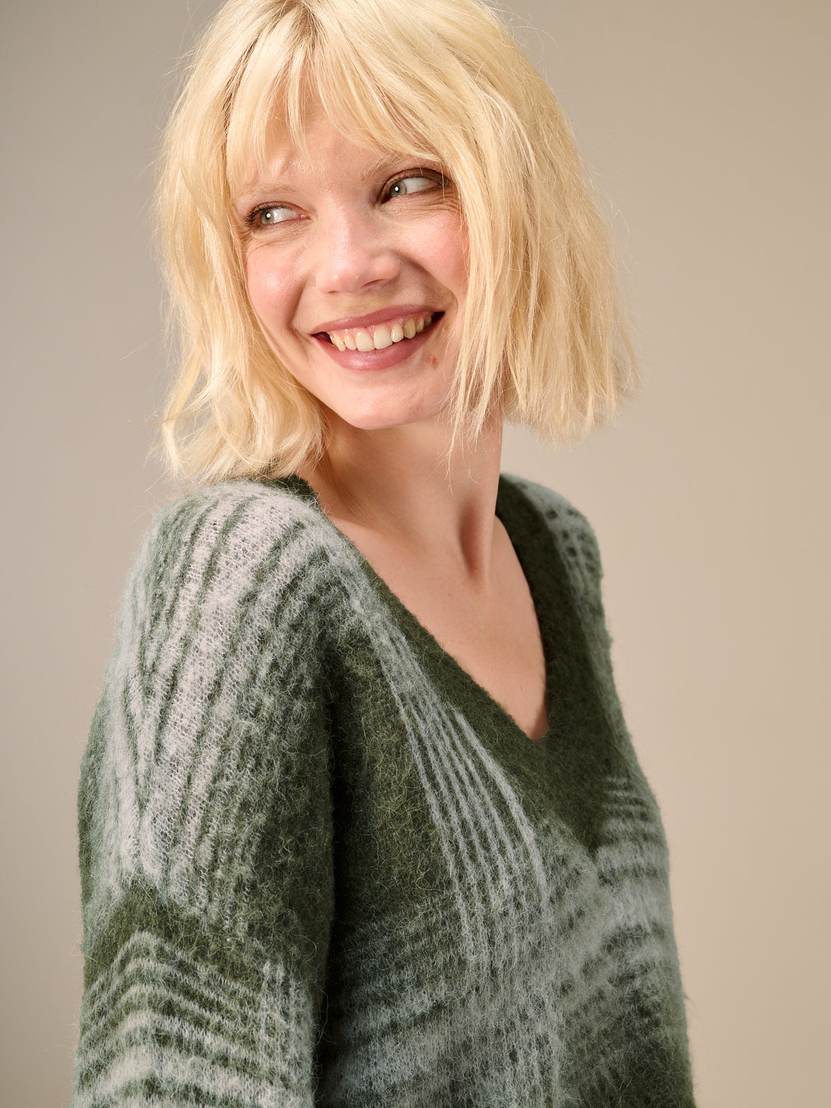 Maglione in maglia misto lana
