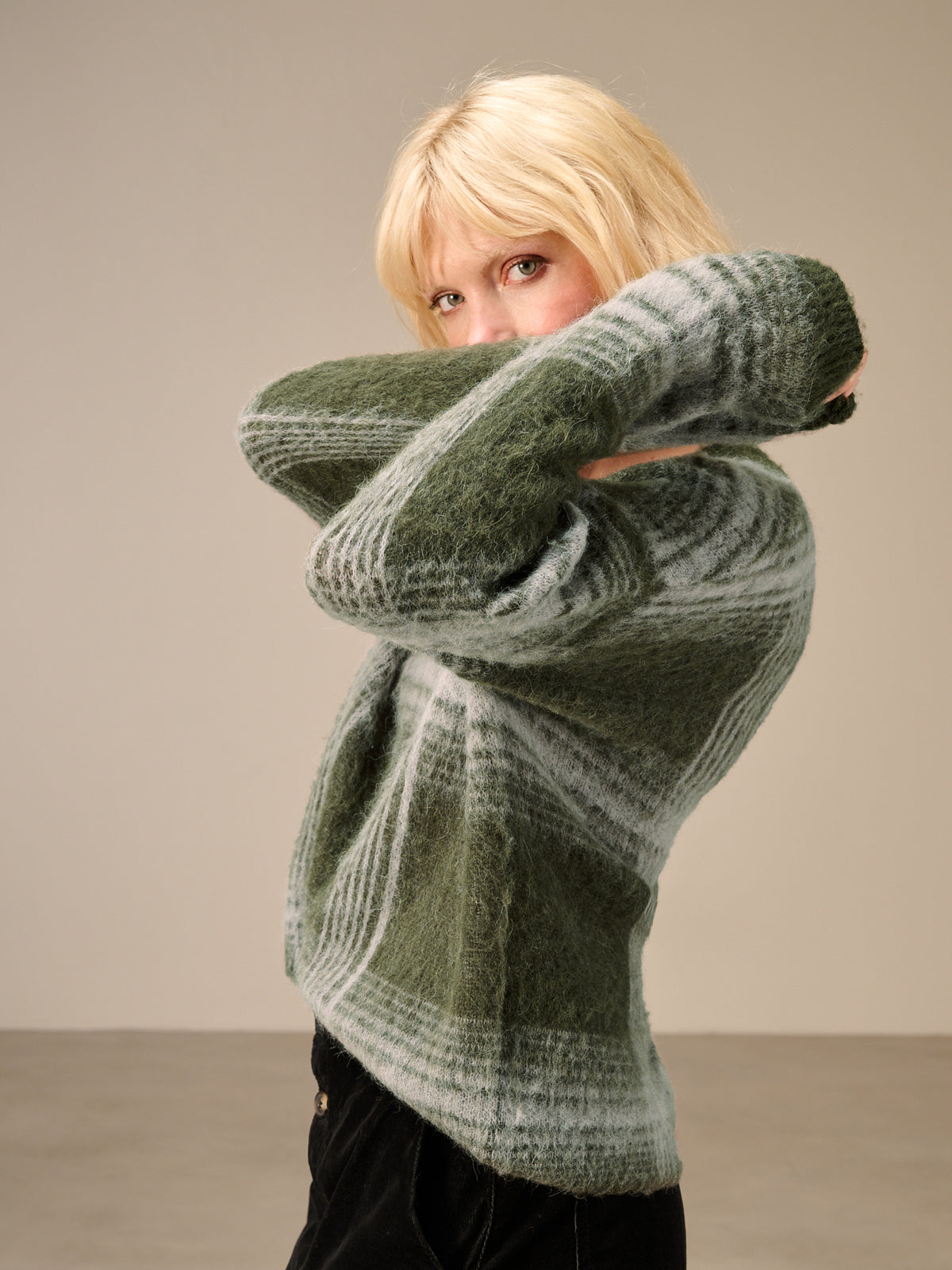Maglione in maglia misto lana