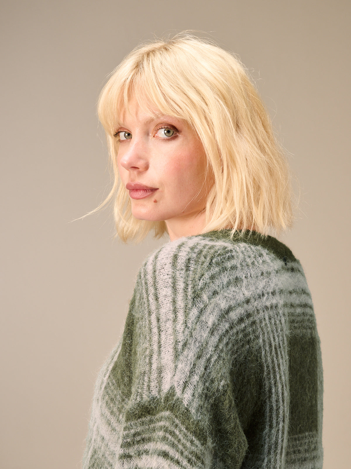 Maglione in maglia misto lana