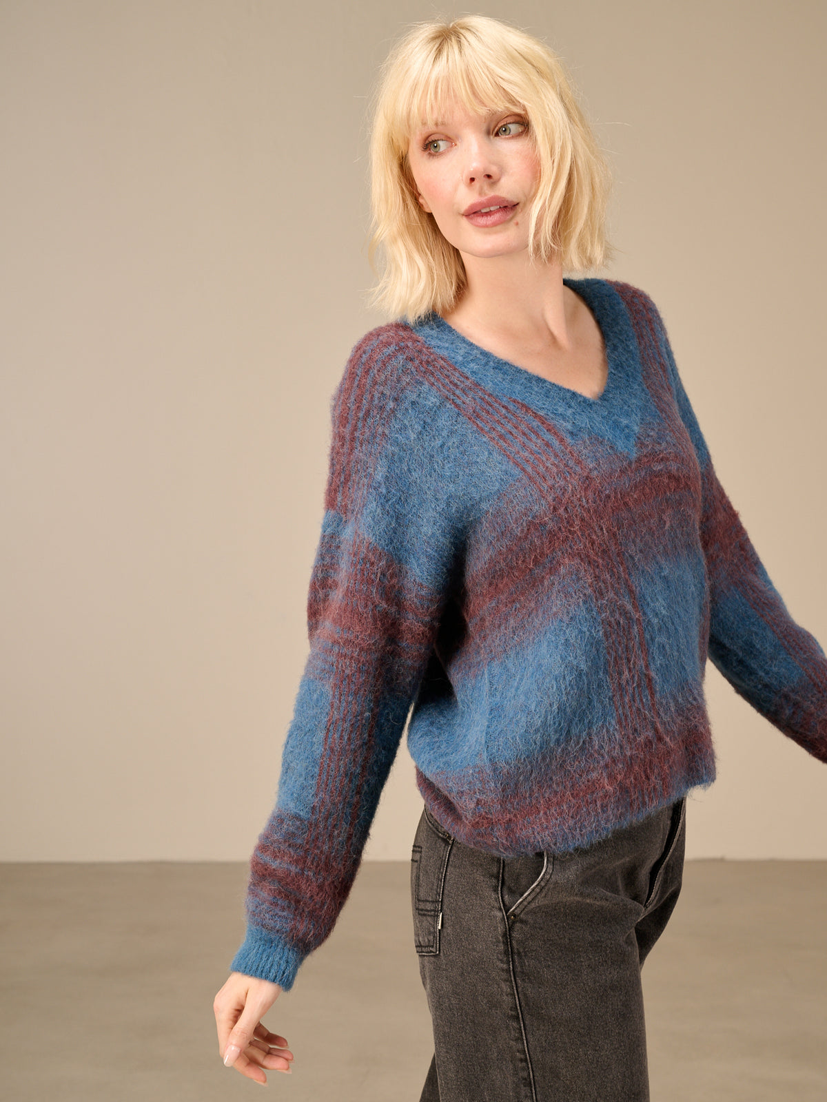 Maglione in maglia misto lana