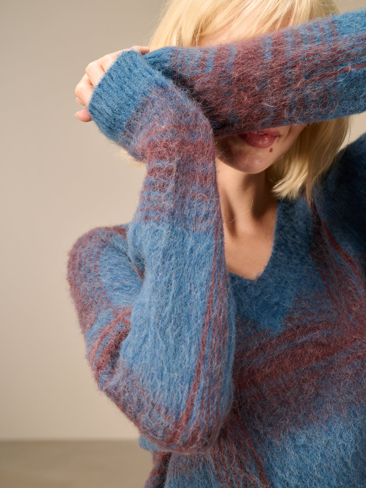 Maglione in maglia misto lana