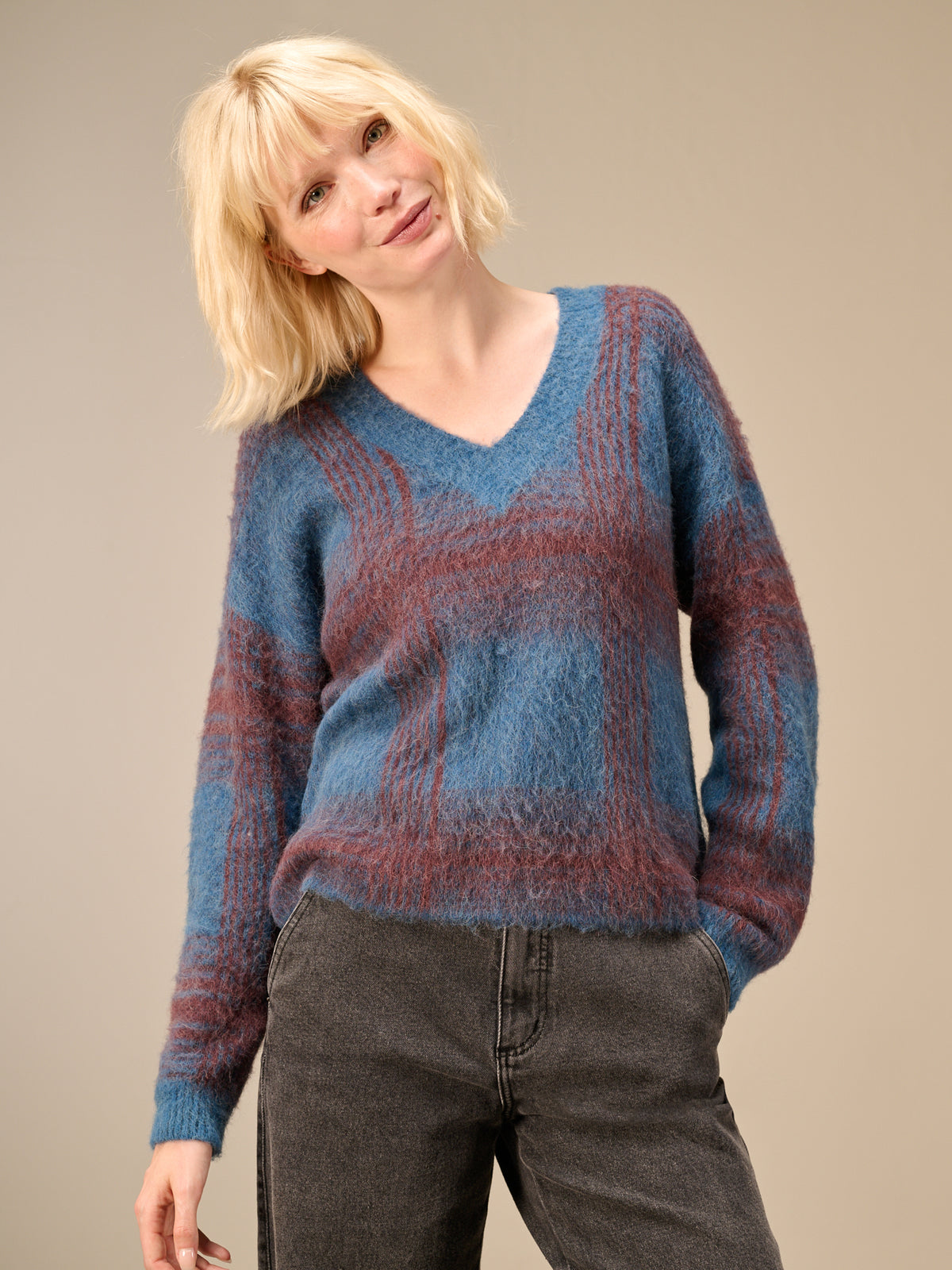 Maglione in maglia misto lana