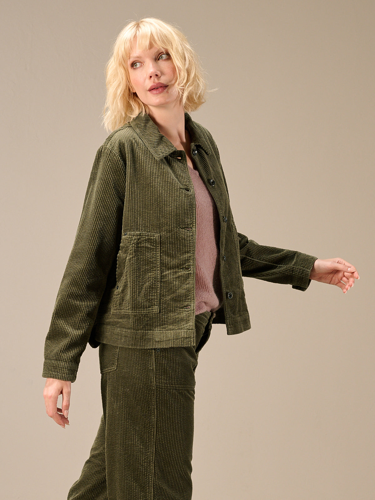 Jacke mit Hemdkragen