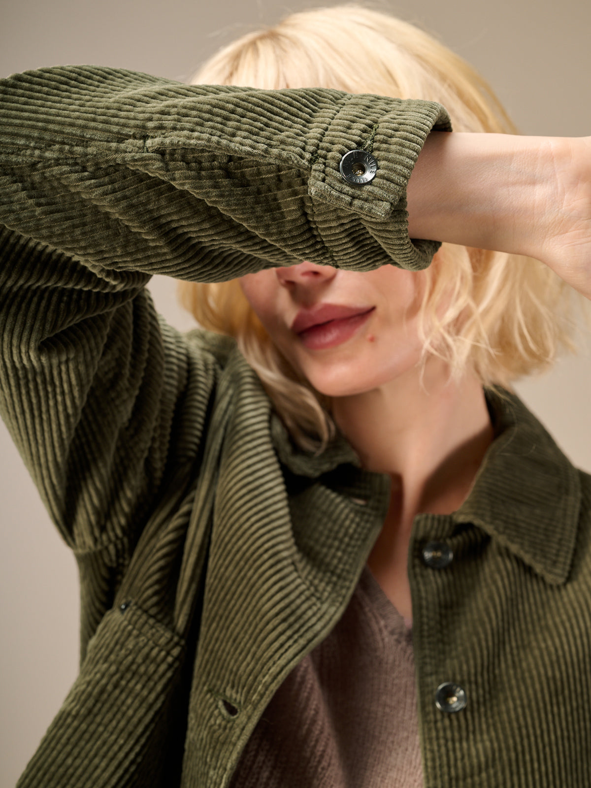Jacke mit Hemdkragen