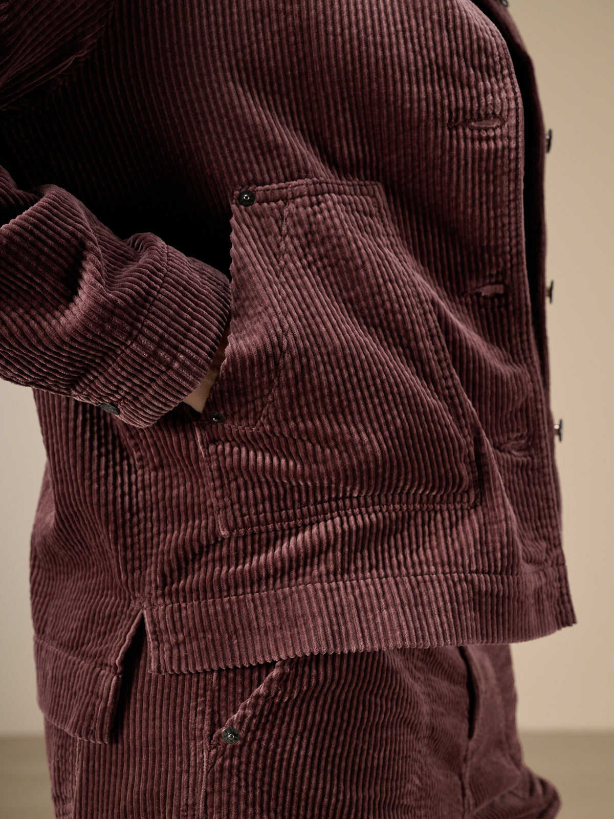 Jacke mit Hemdkragen
