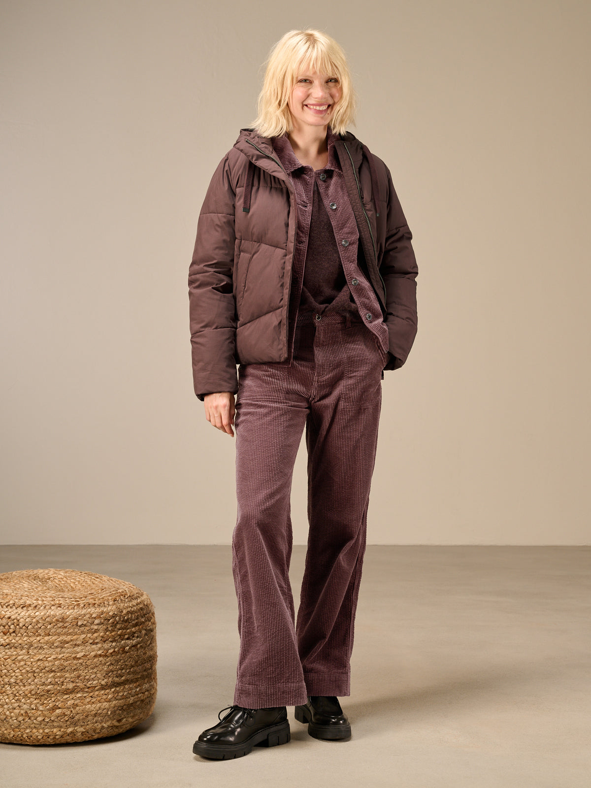 Jacke mit Hemdkragen
