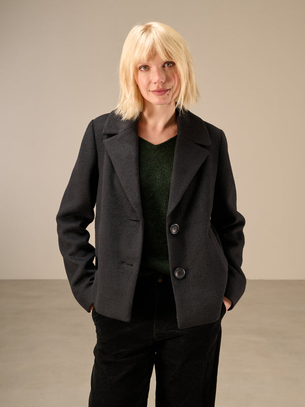 Jacket with shawl lapel