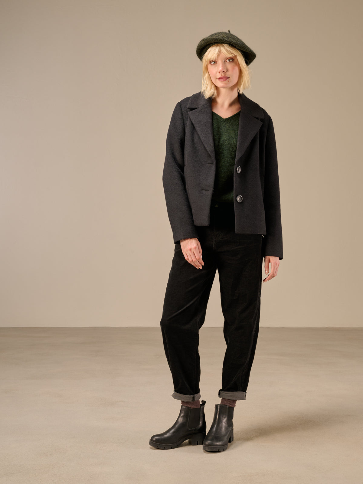 Jacket with shawl lapel