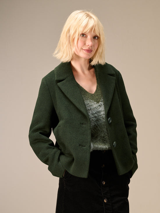 Jacket with shawl lapel