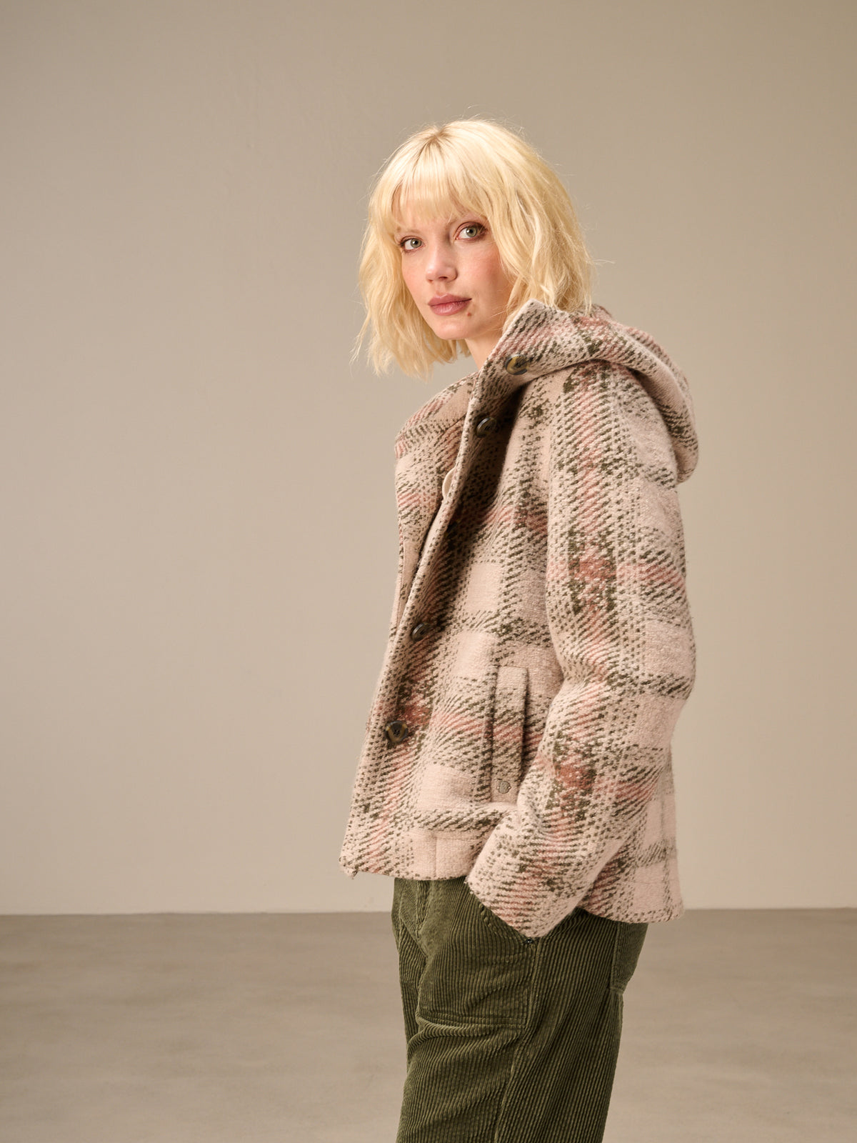 Jacke mit Karomuster