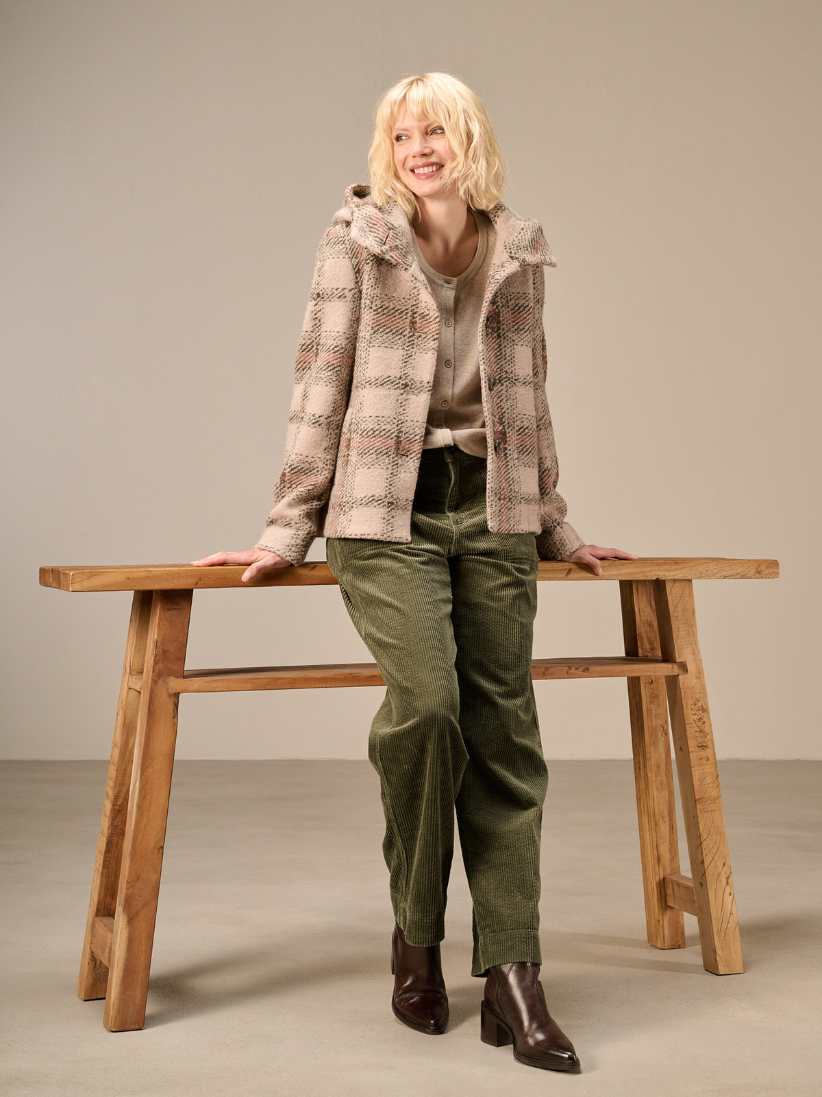 Jacke mit Karomuster