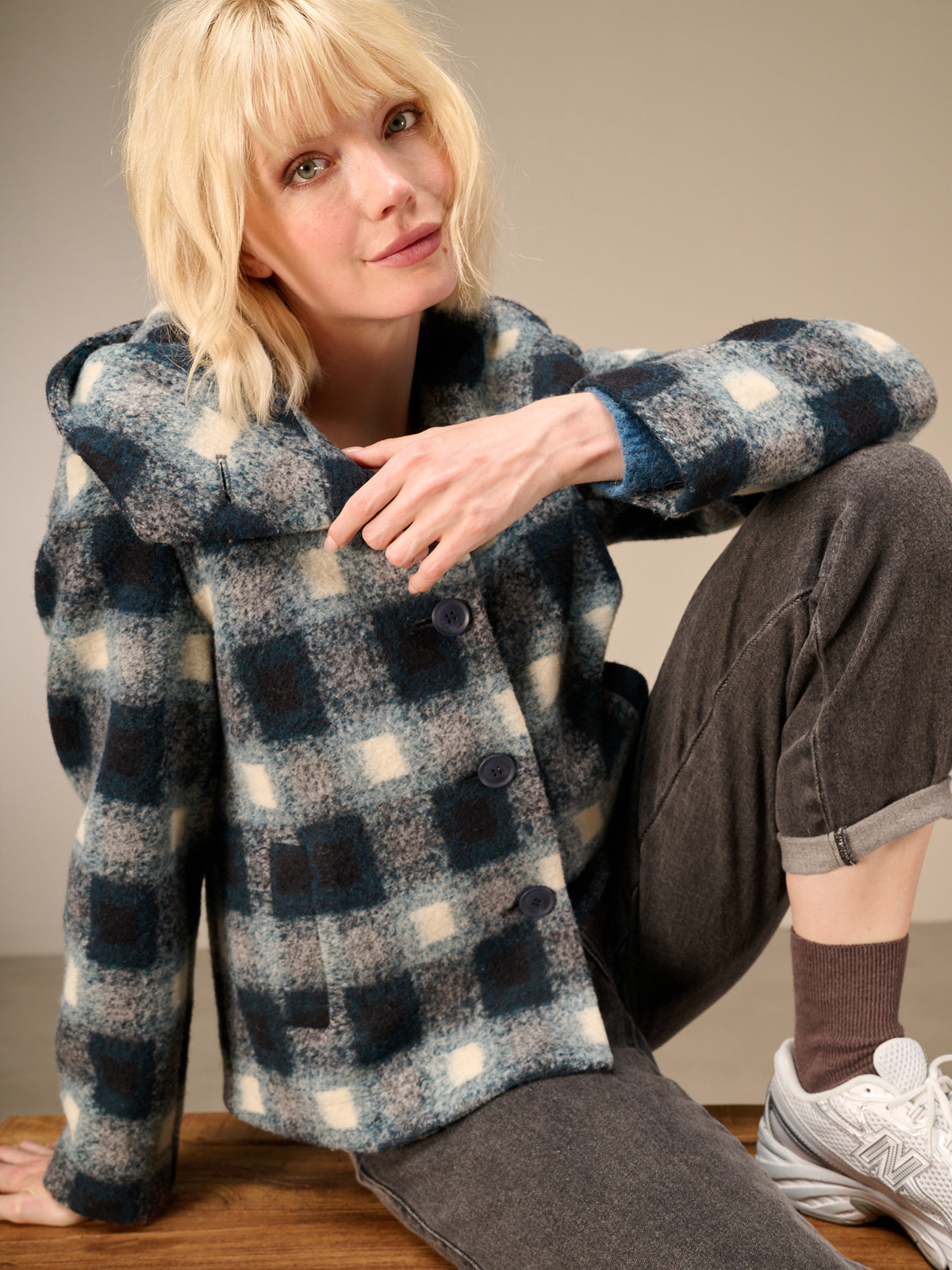 Jacke mit Karomuster