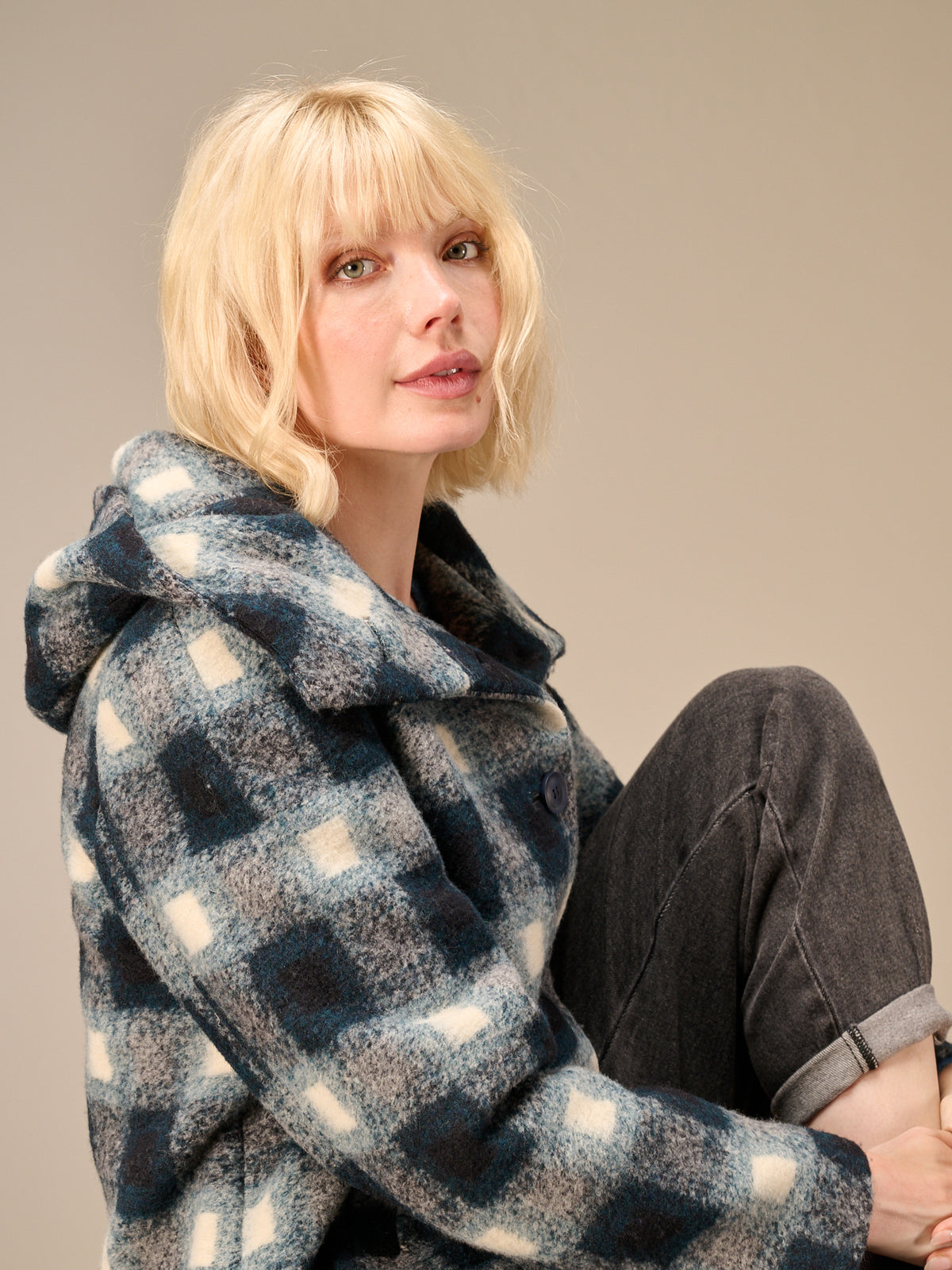 Jacke mit Karomuster