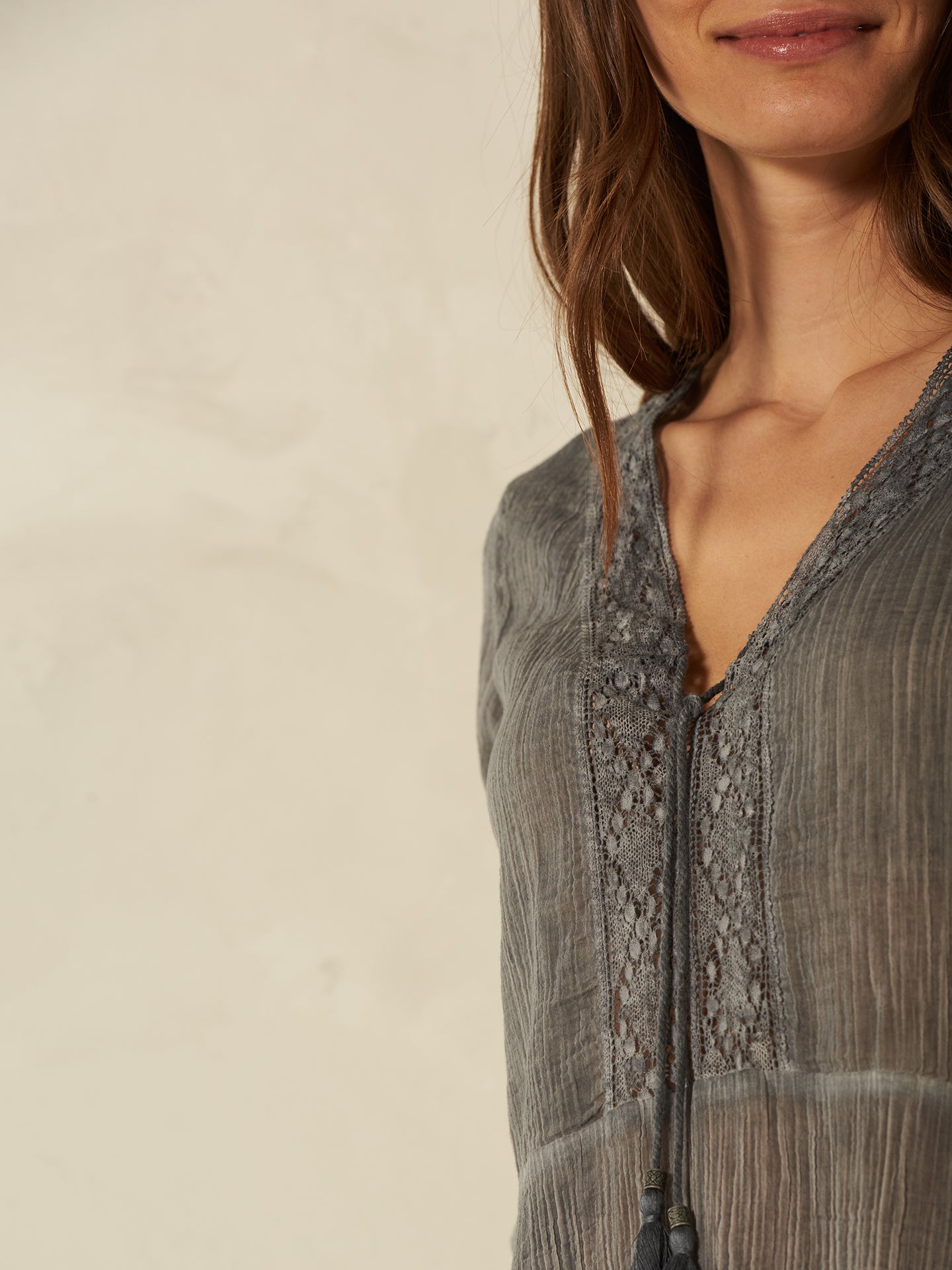 Blusa con volant