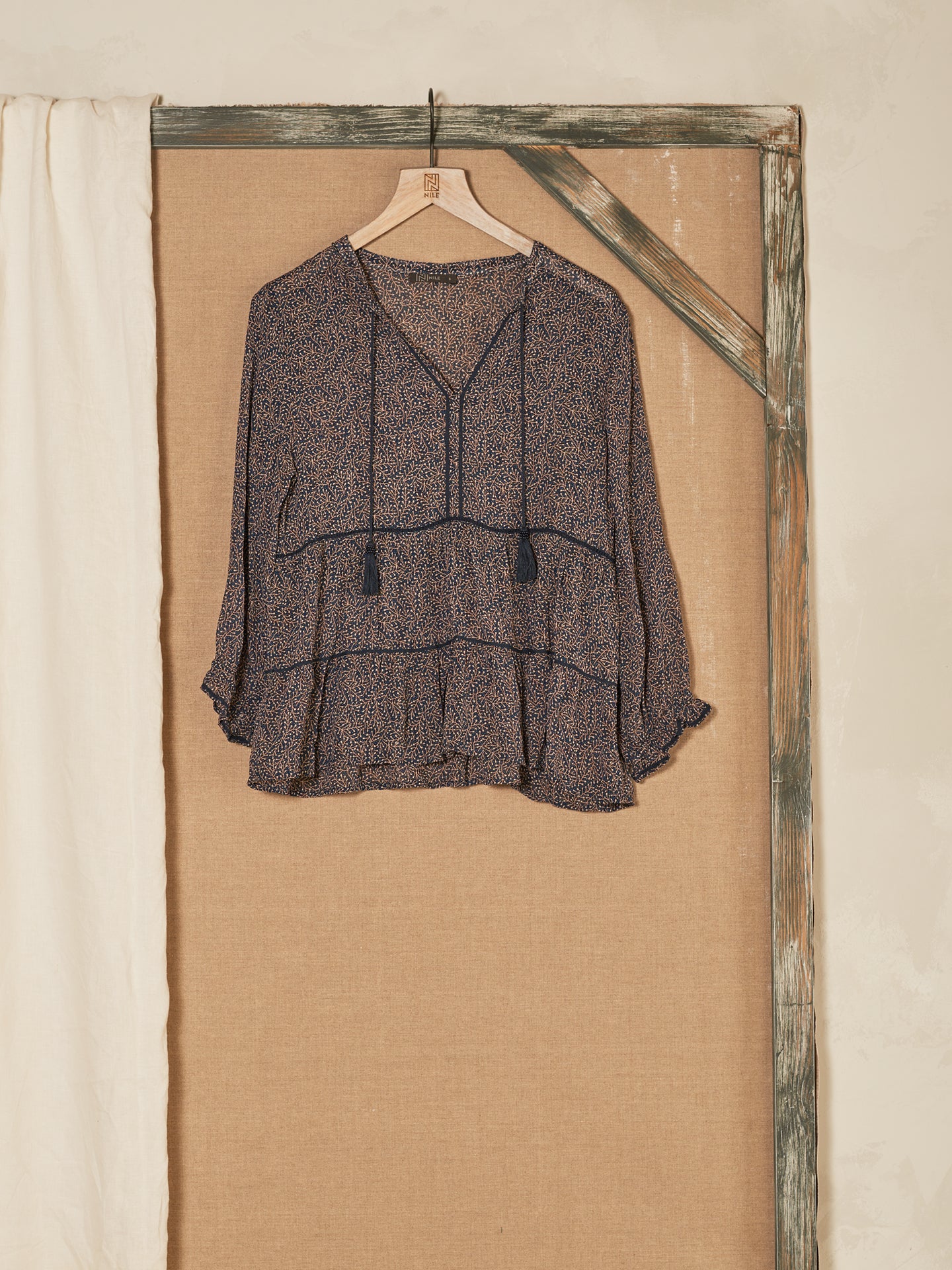 blouse à volants
