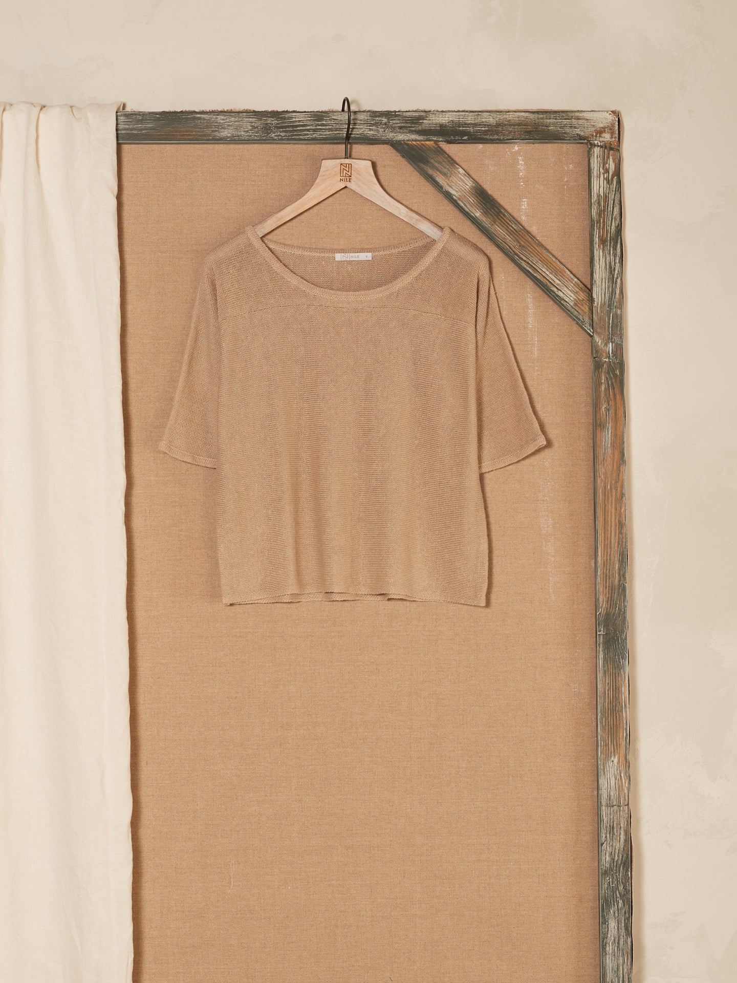 Strickpullover mit Leinen