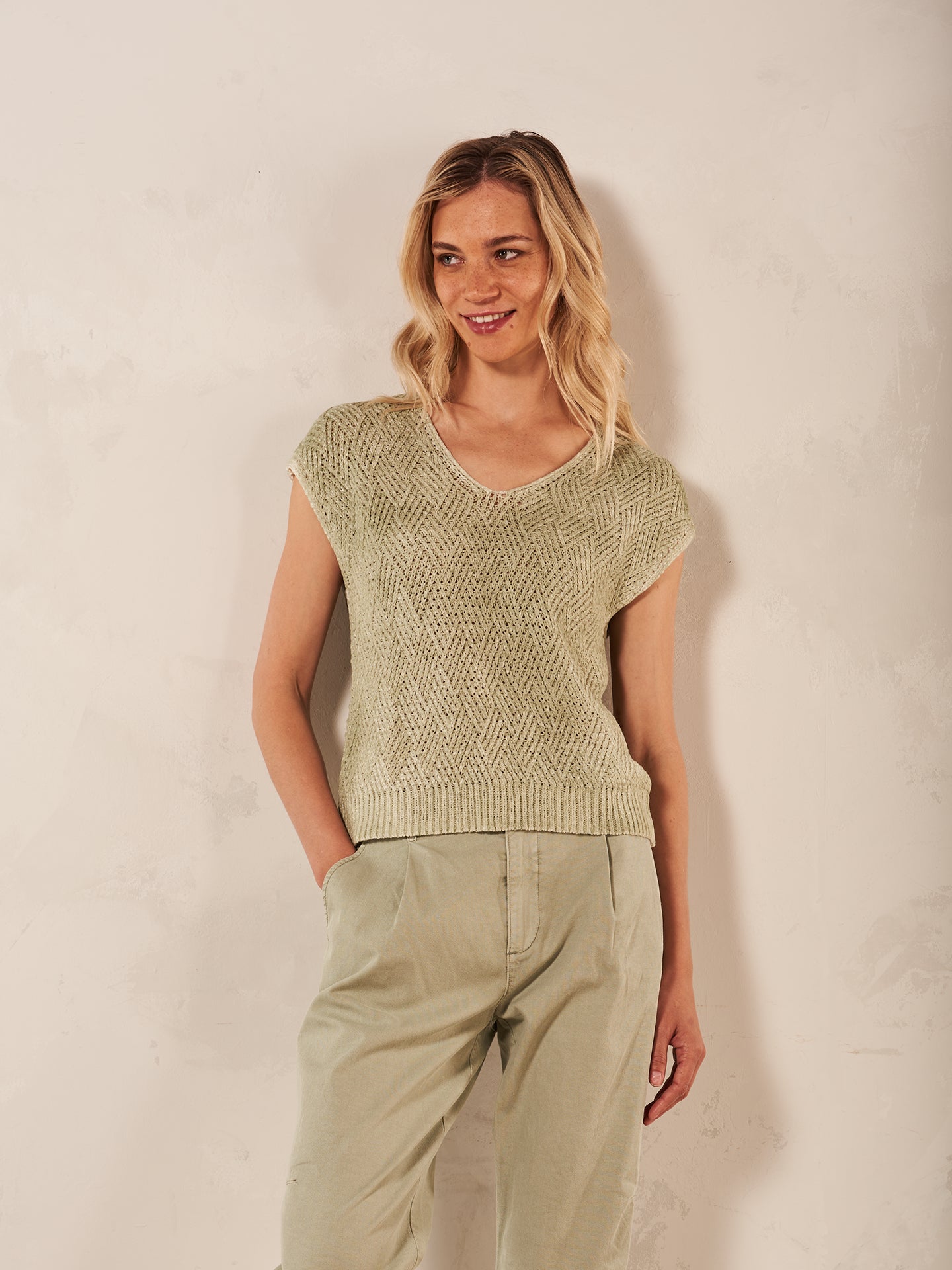 Strickpullover mit Muster