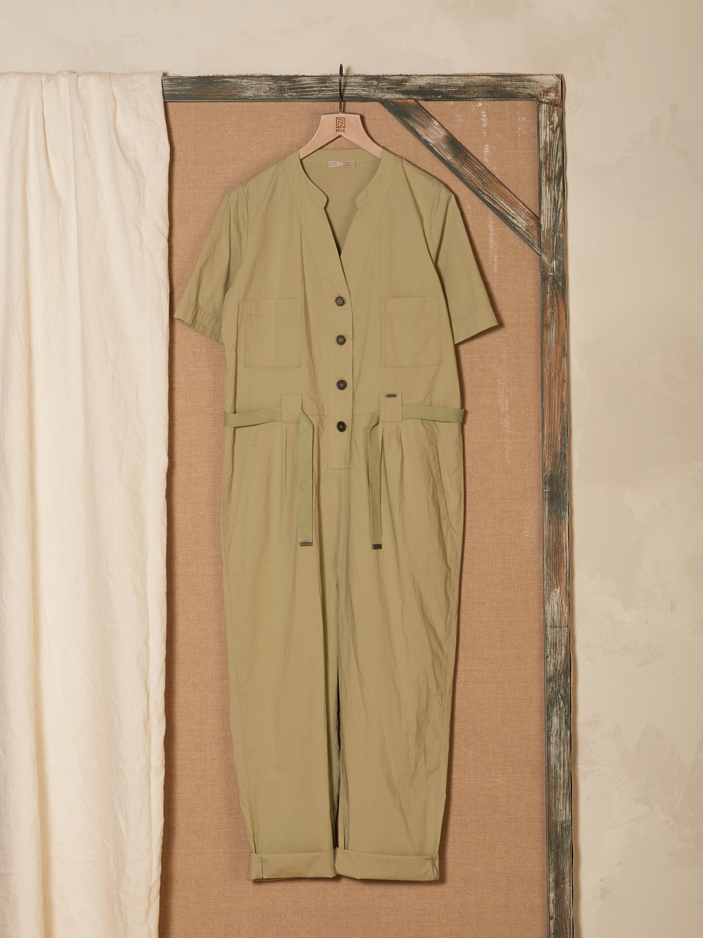 Tuta jumpsuit con cintura