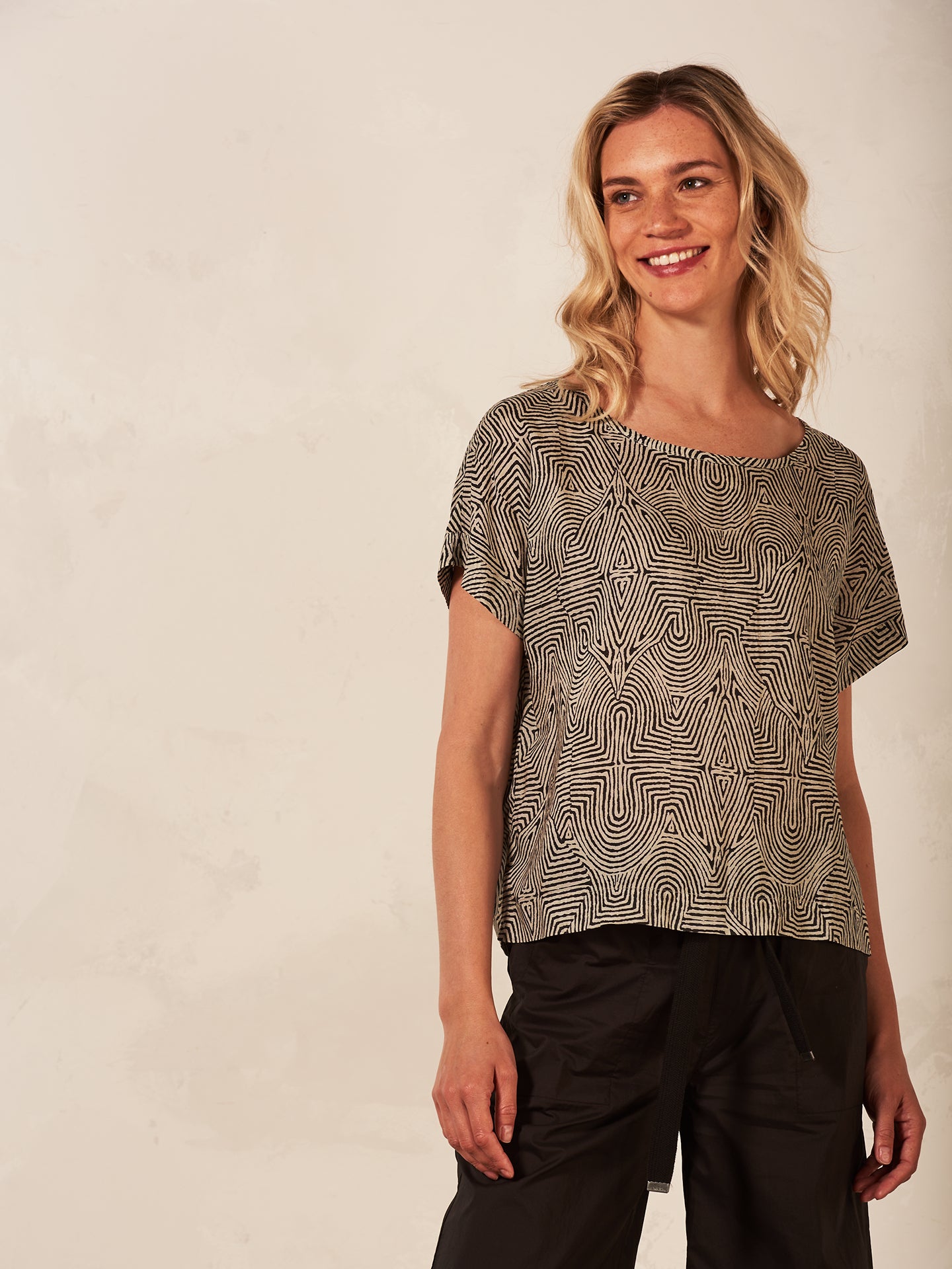 blouse à col rond