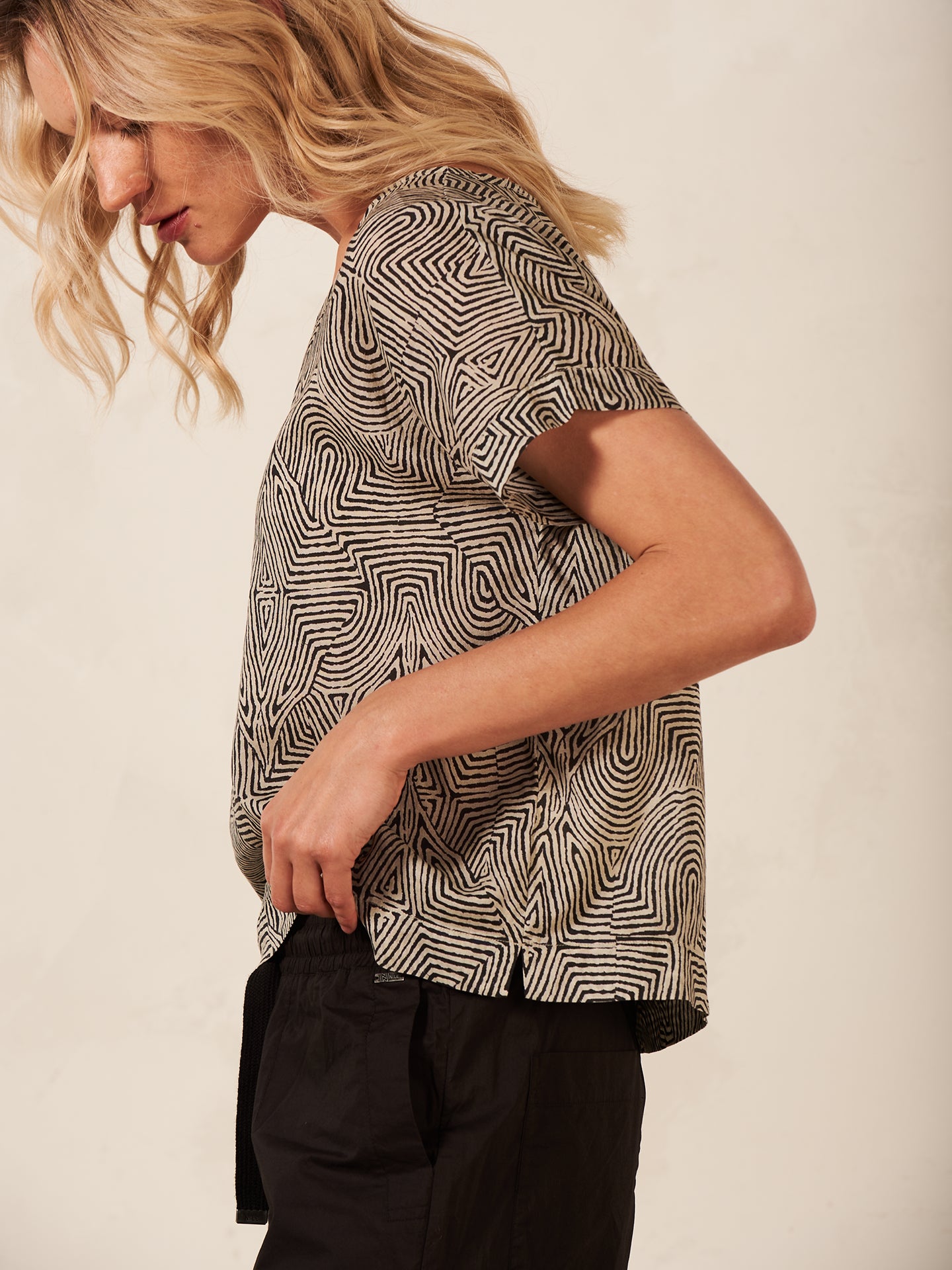 blouse à col rond