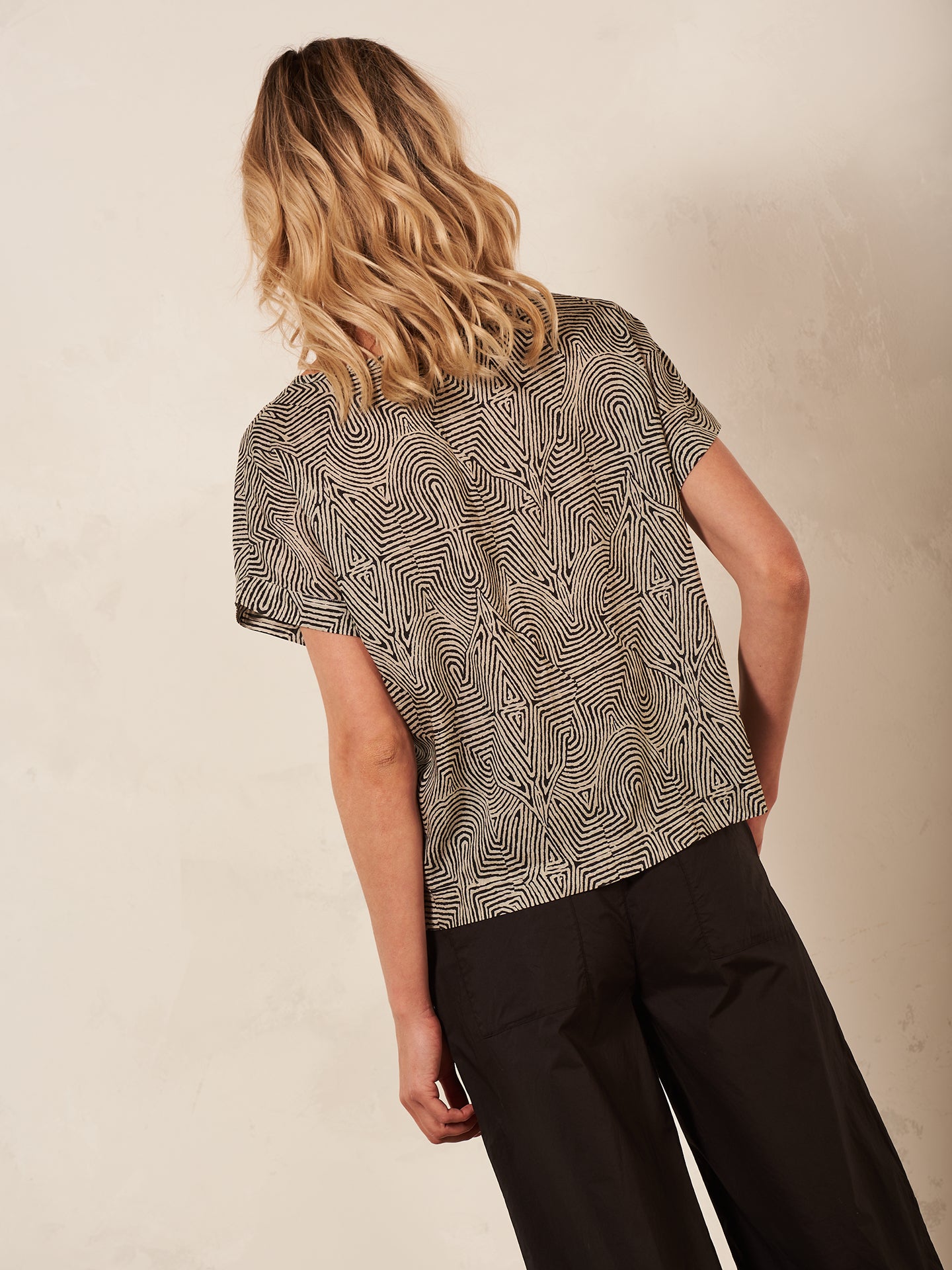 blouse à col rond