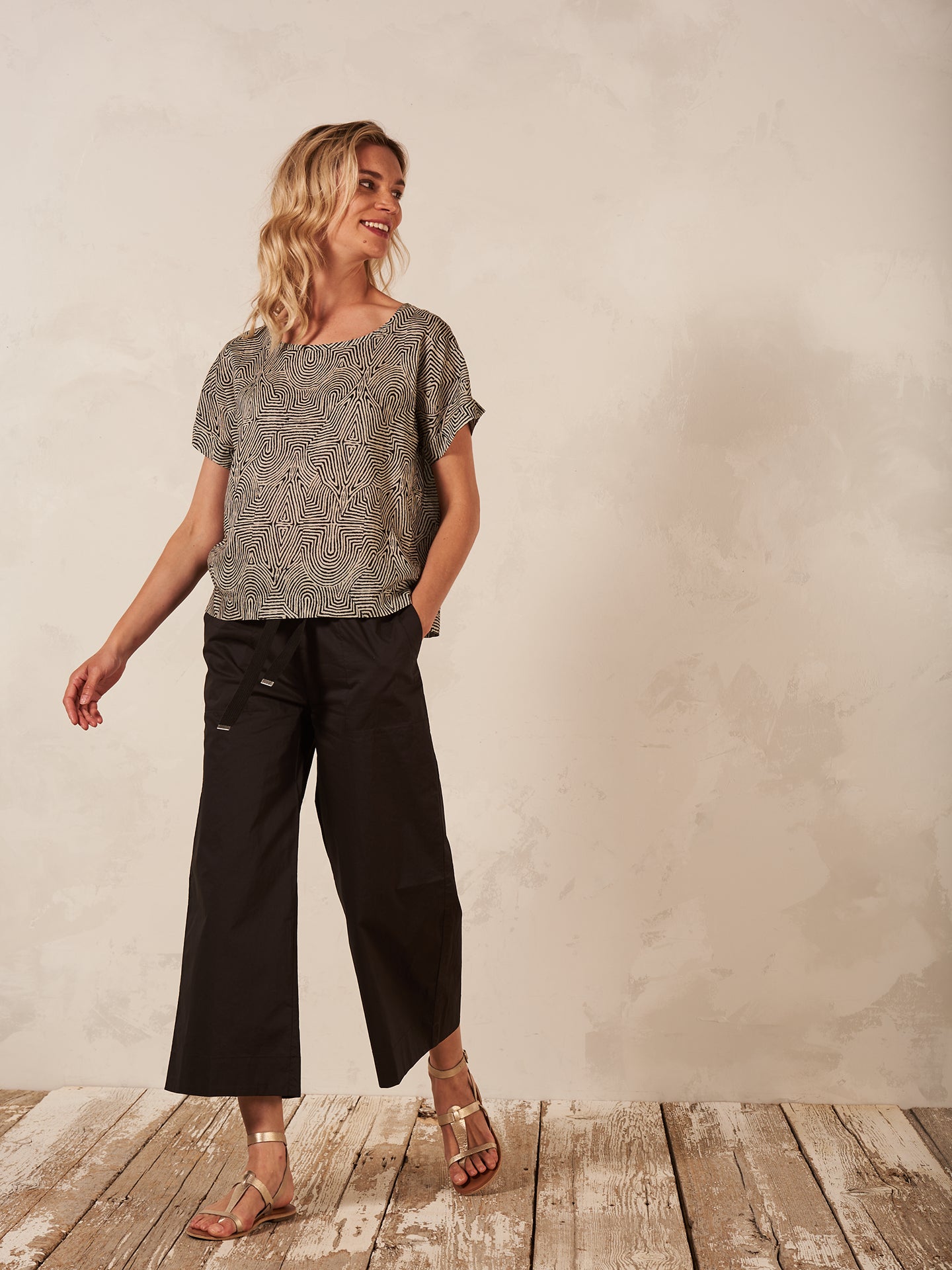 blouse à col rond