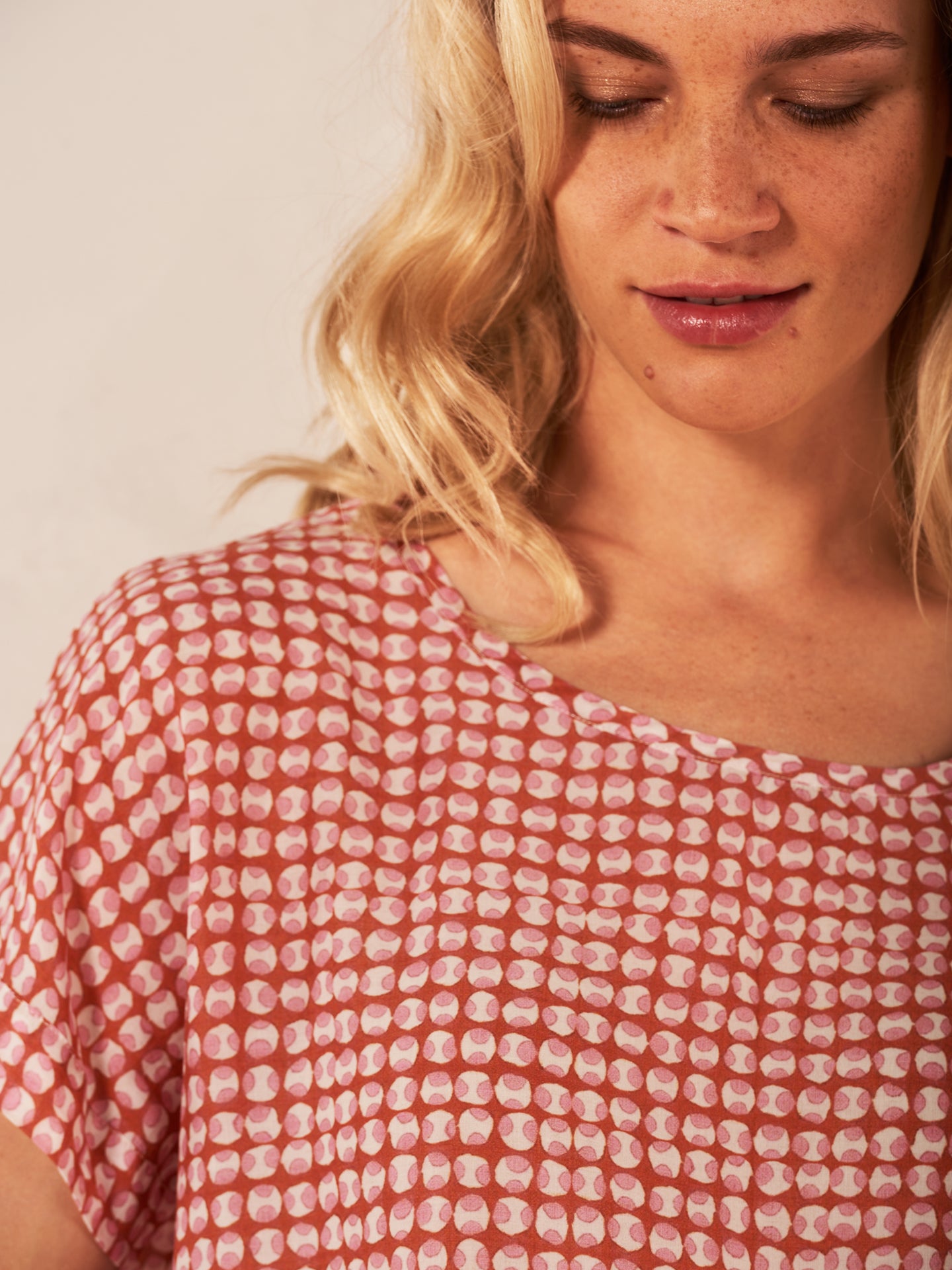 blouse à col rond