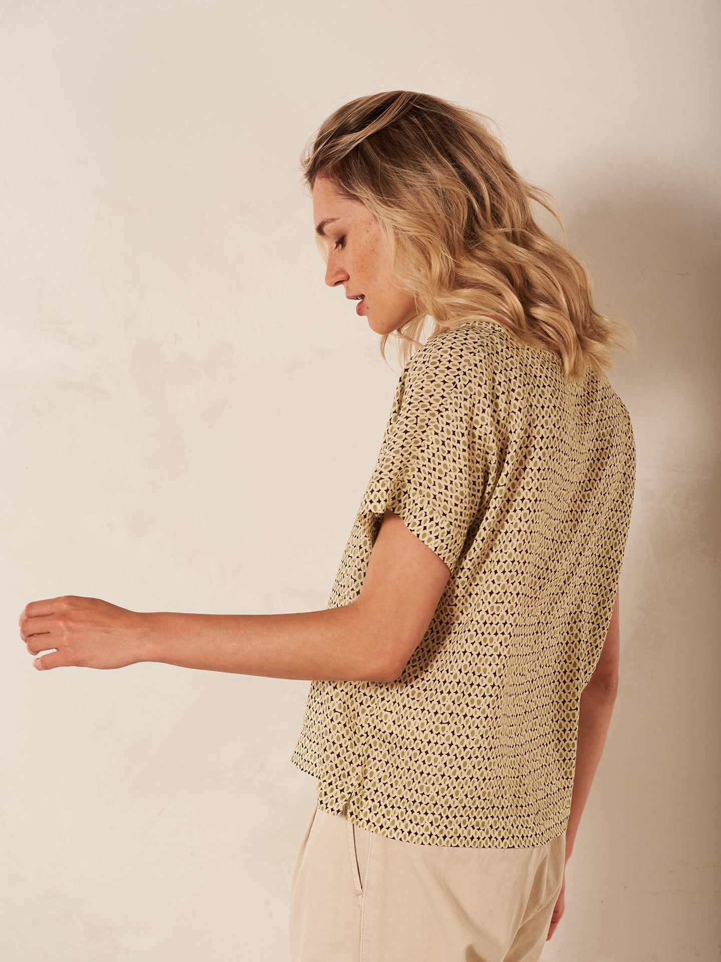 blouse à col rond